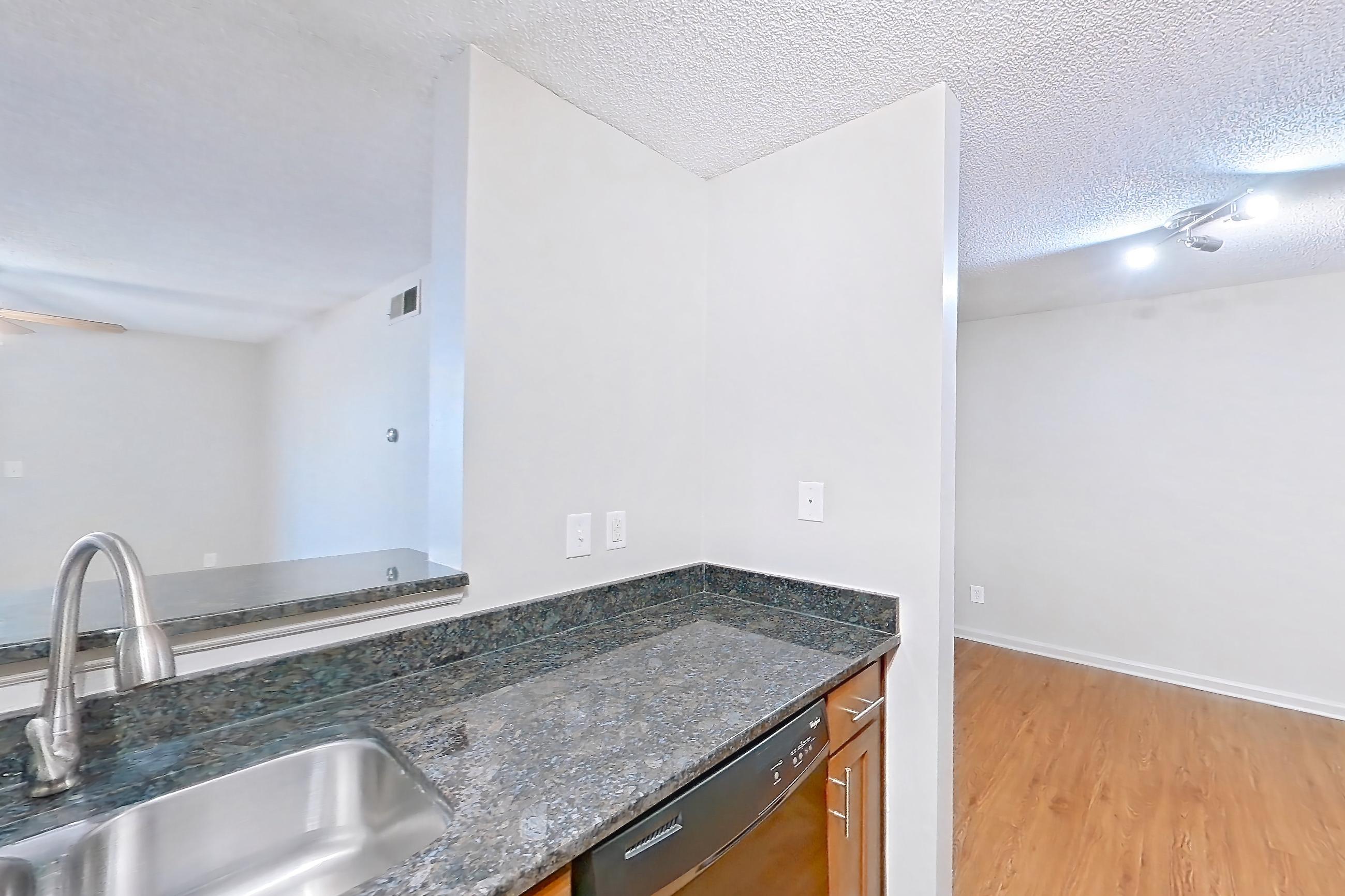 Kitchen in Apartment 4212 at Cortland 3131, B1R - Woodruff floor plan