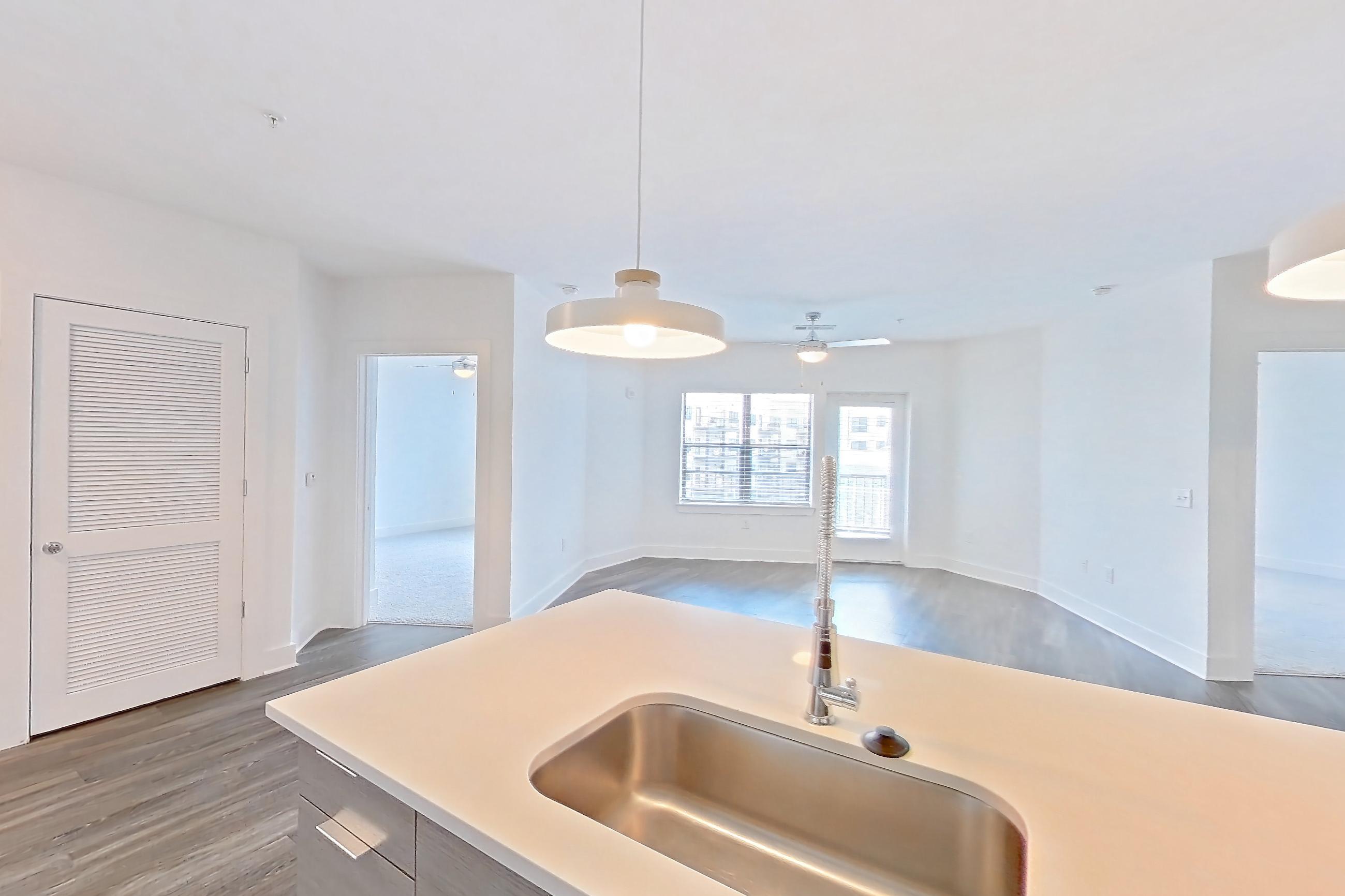 Kitchen in Apartment 538 at Cortland at the Battery, B13-The Bat and Ball- 1st Base floor plan