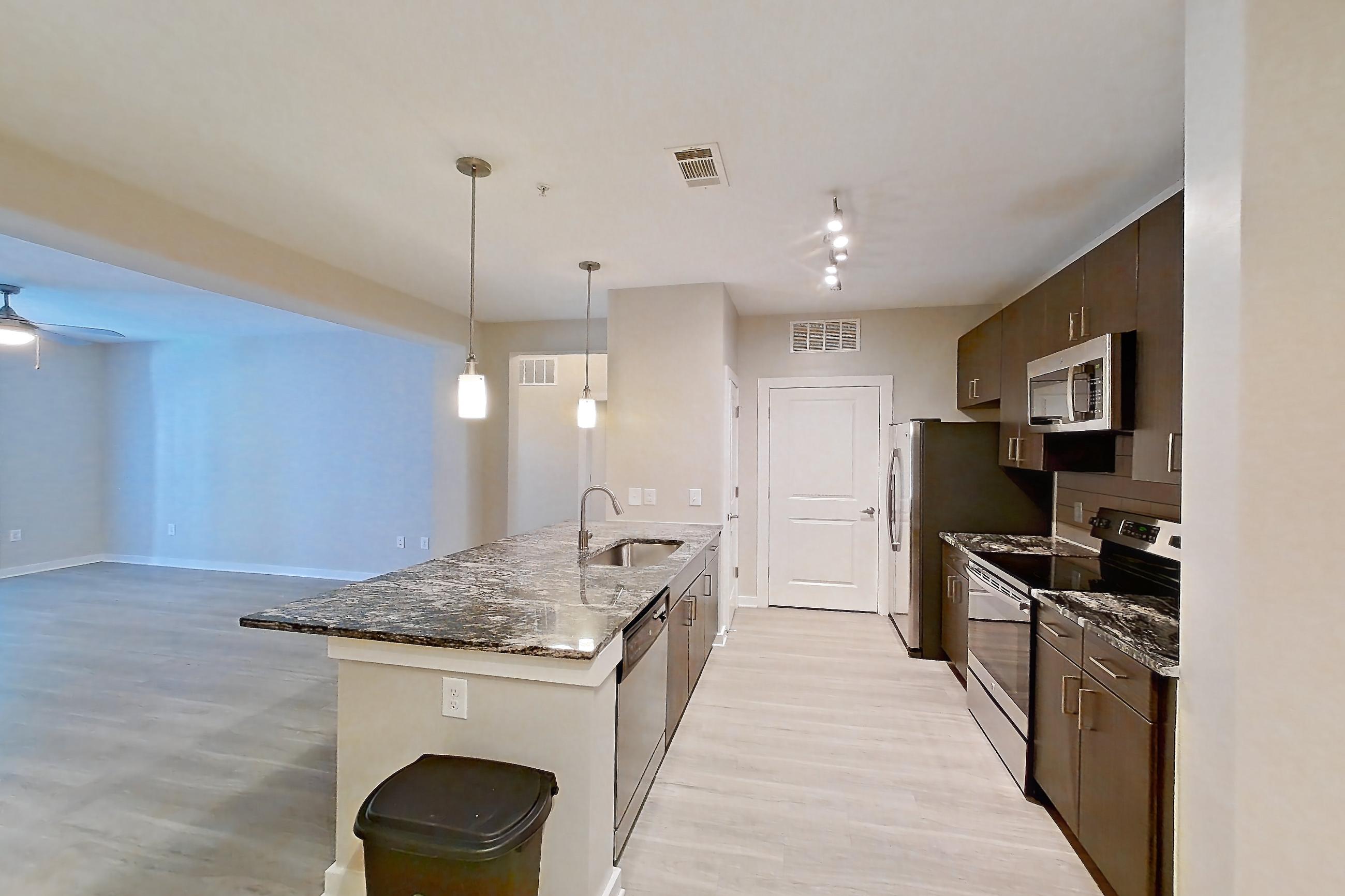 Dining room in a B9 - Eton floor plan apartment, representative of Apartment 6101 at Cortland Wren Northlake