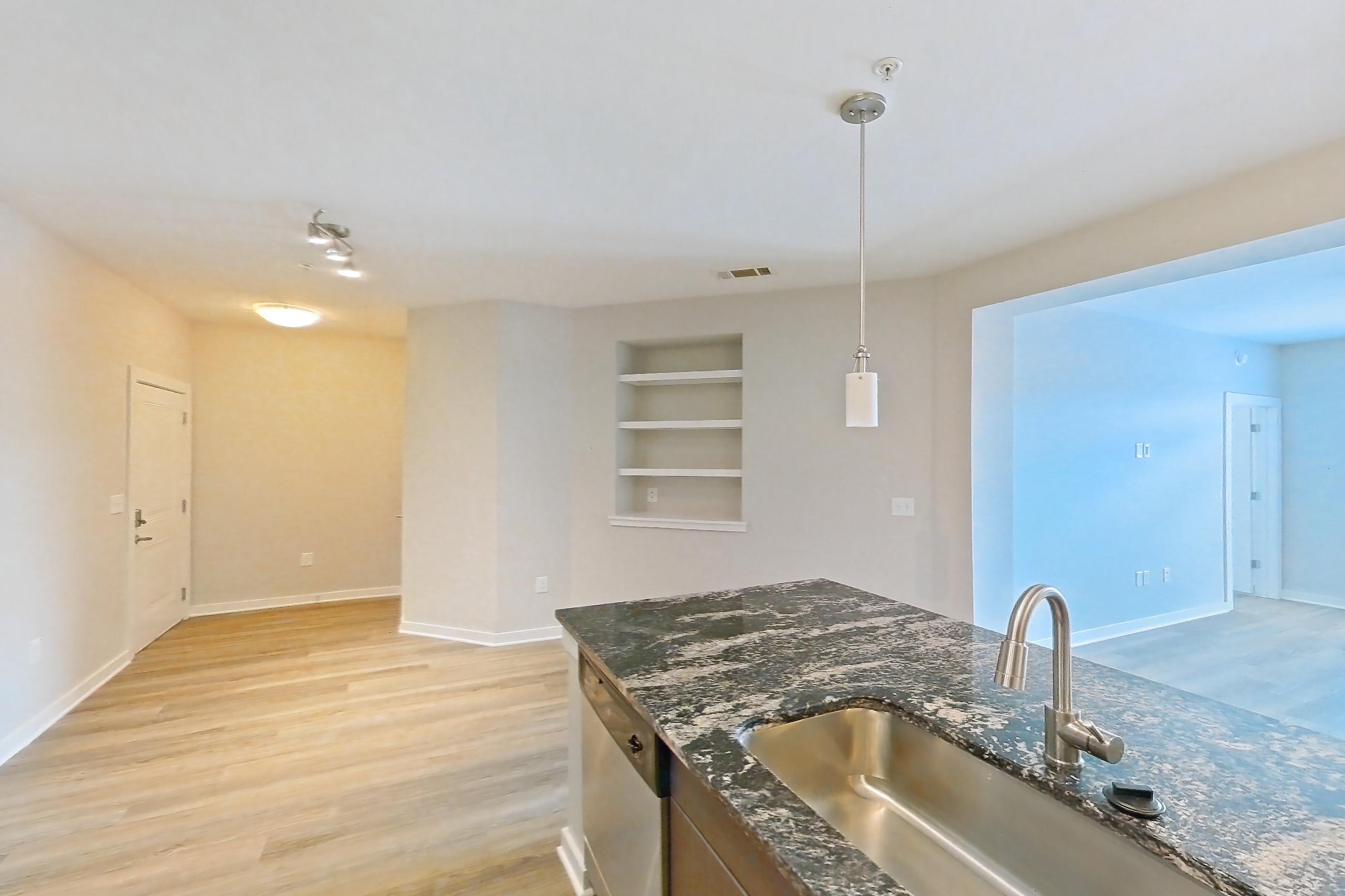 Kitchen in a B4 - Eton floor plan apartment, representative of Apartment 6303 at Cortland Wren Northlake