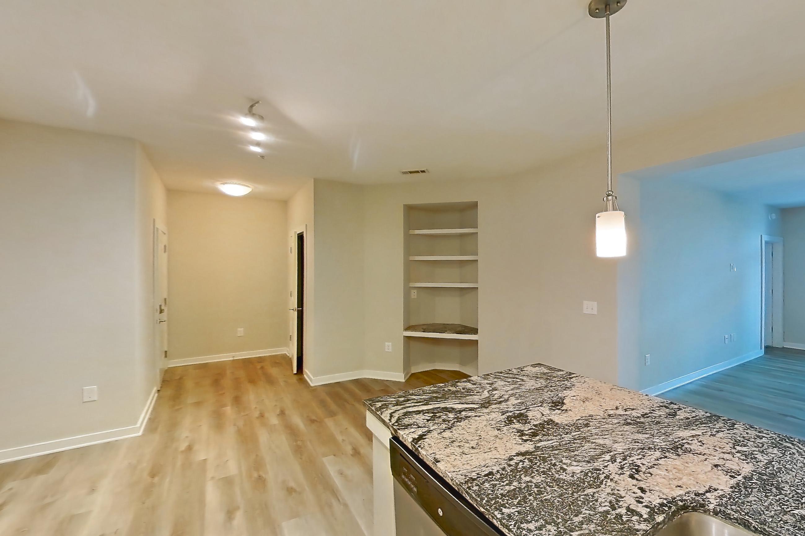 Kitchen in a B16 - Sapphire floor plan apartment, representative of Apartment 6202 at Cortland Wren Northlake