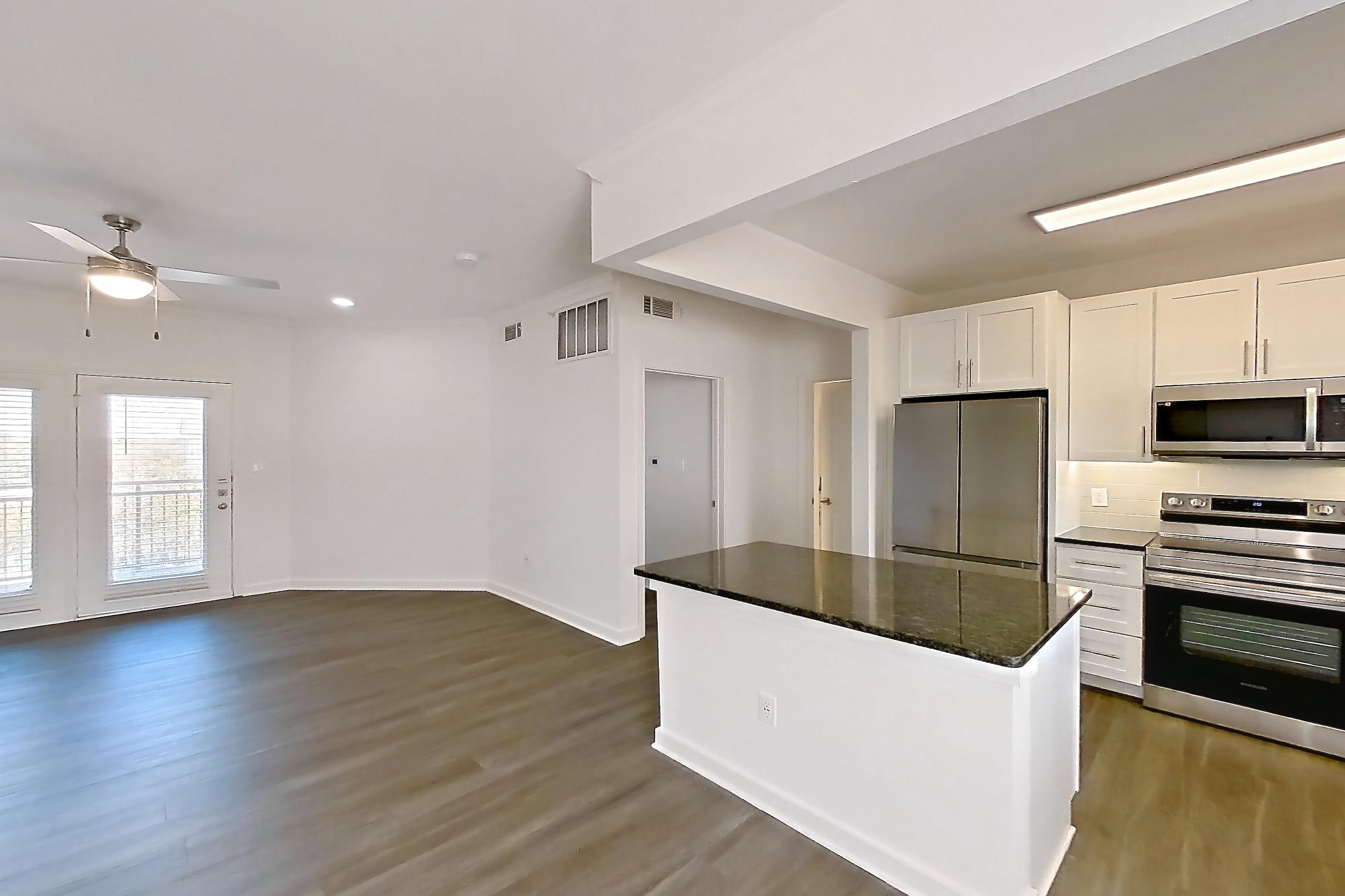 Dining room in Apartment 02933 at Cortland West Plano, A12R - Saddler floor plan