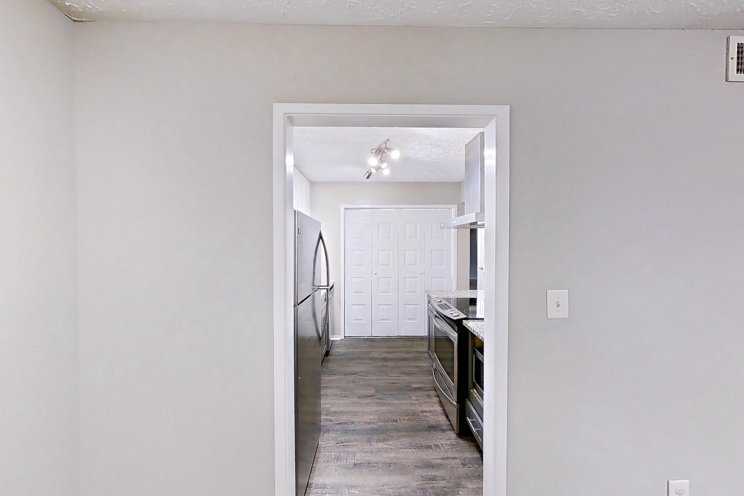 Dining room in Apartment 2039n at Cortland at the Village, B3aR - The Price A floor plan