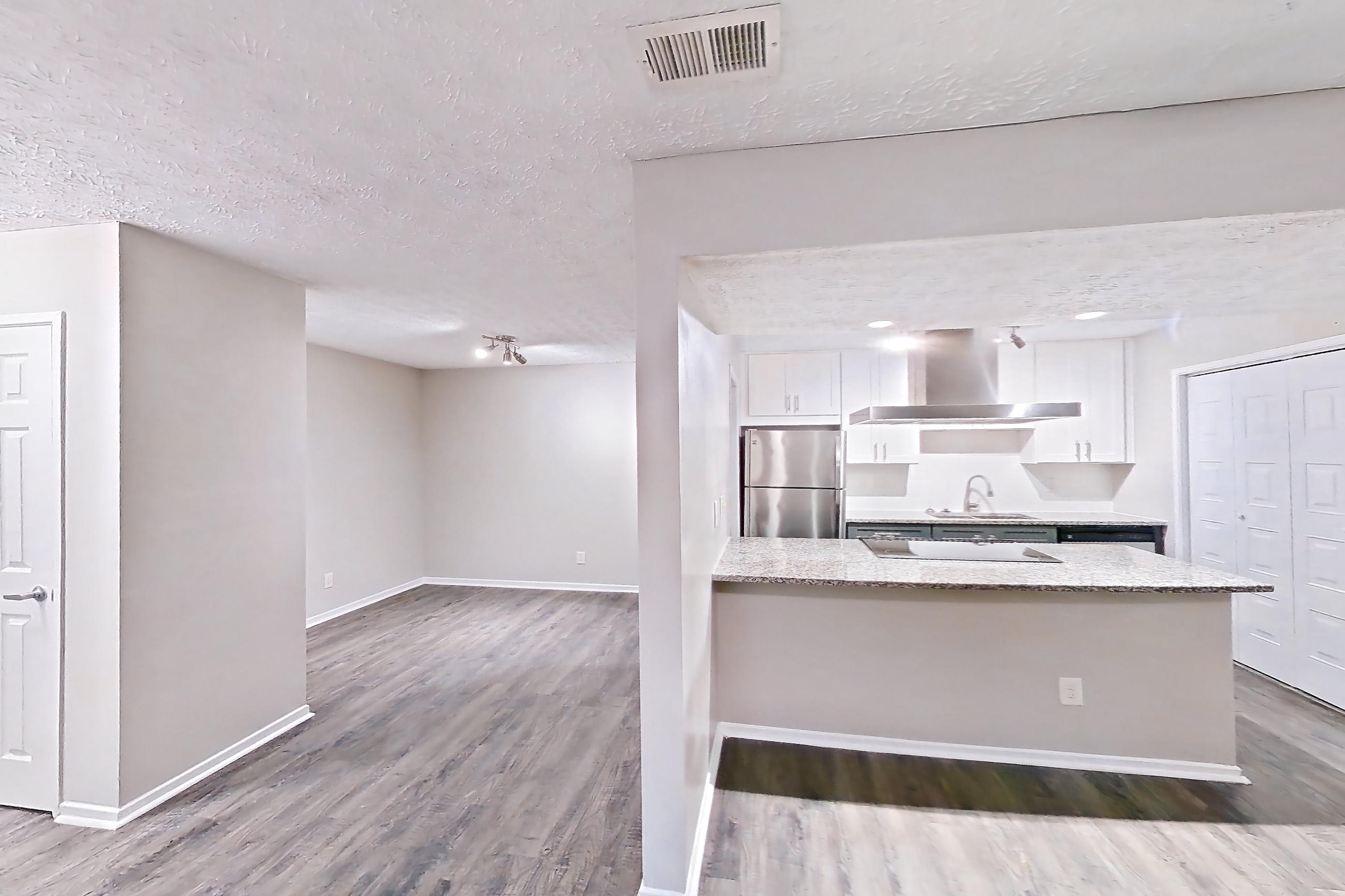 Living room in Apartment 2039n at Cortland at the Village, B3aR - The Price A floor plan