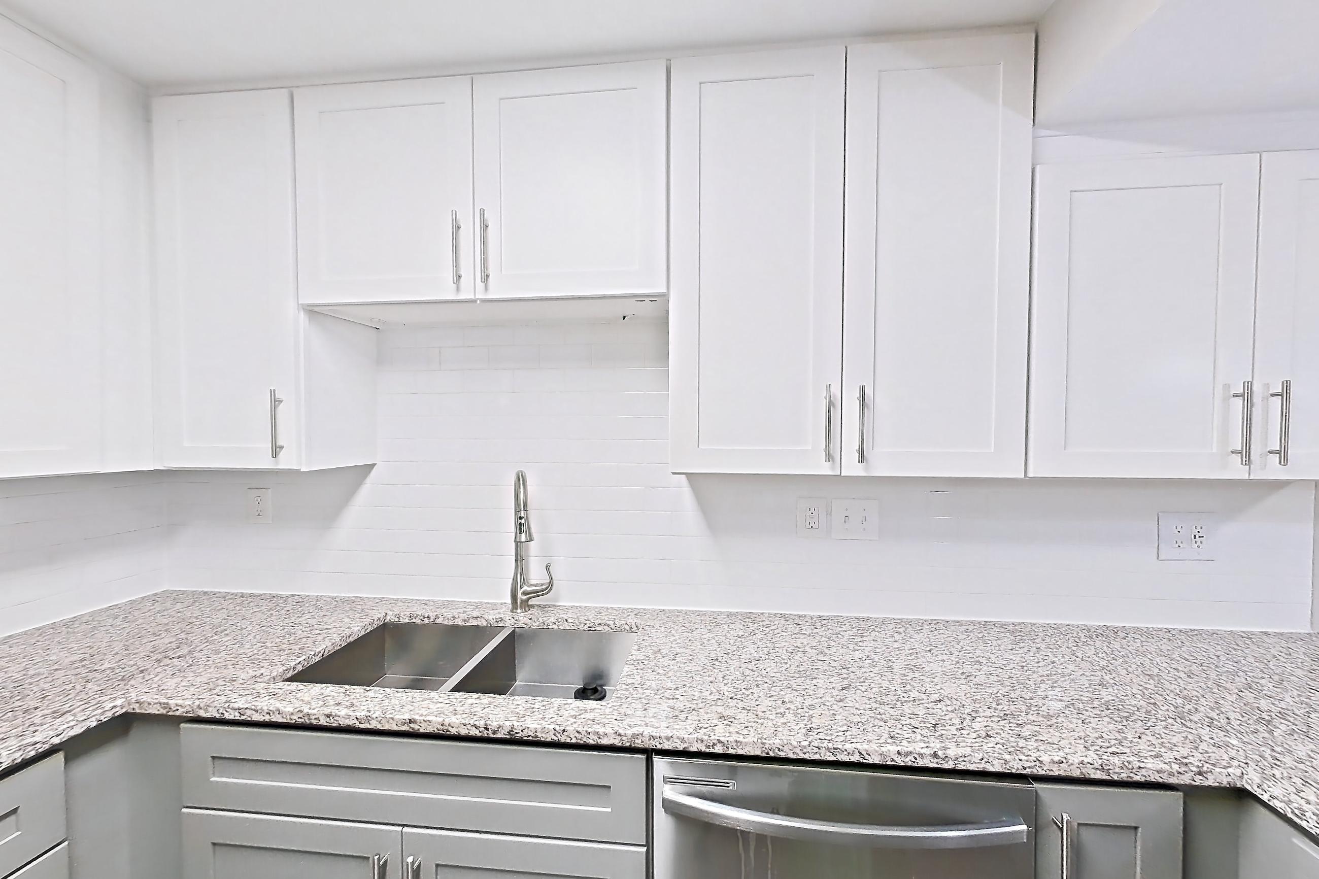 Kitchen in Apartment 2113d at Cortland at the Village, B2RR - The Johnson floor plan
