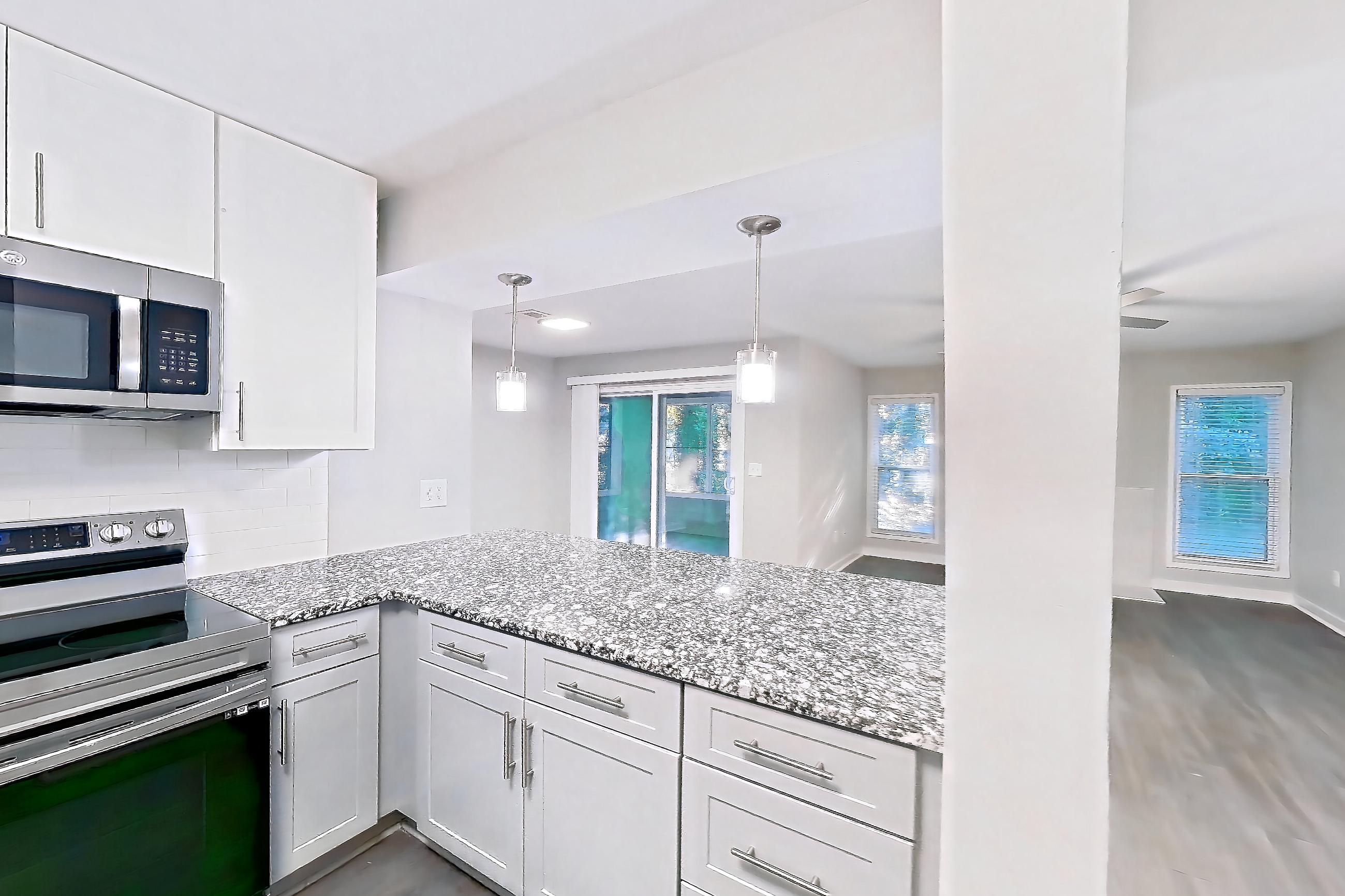 Kitchen in Apartment 2139b at Cortland at the Village, A5RR - The Griffin floor plan