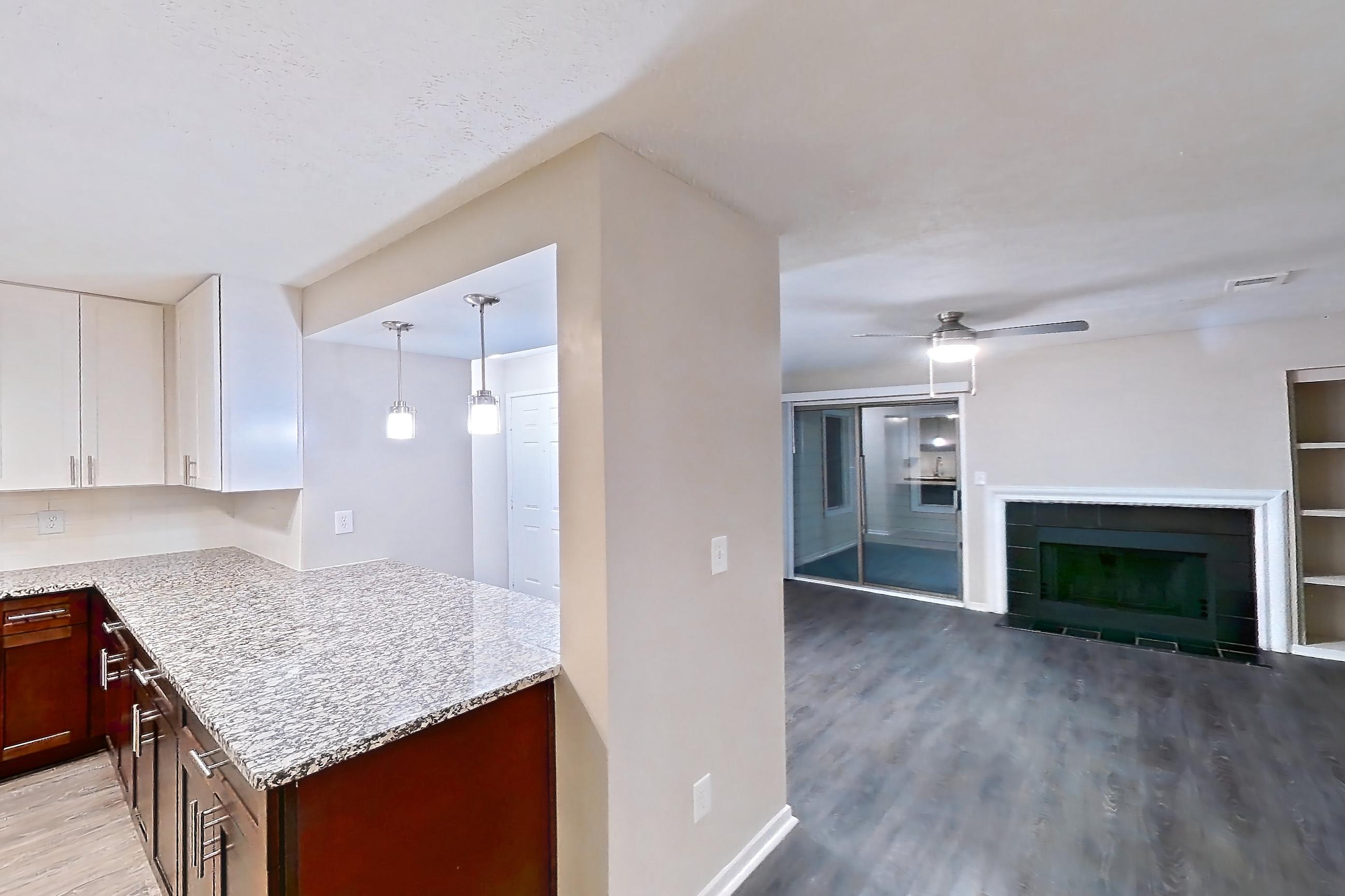 Dining room in Apartment 2161g at Cortland at the Village, B4aR - The Sturman A floor plan