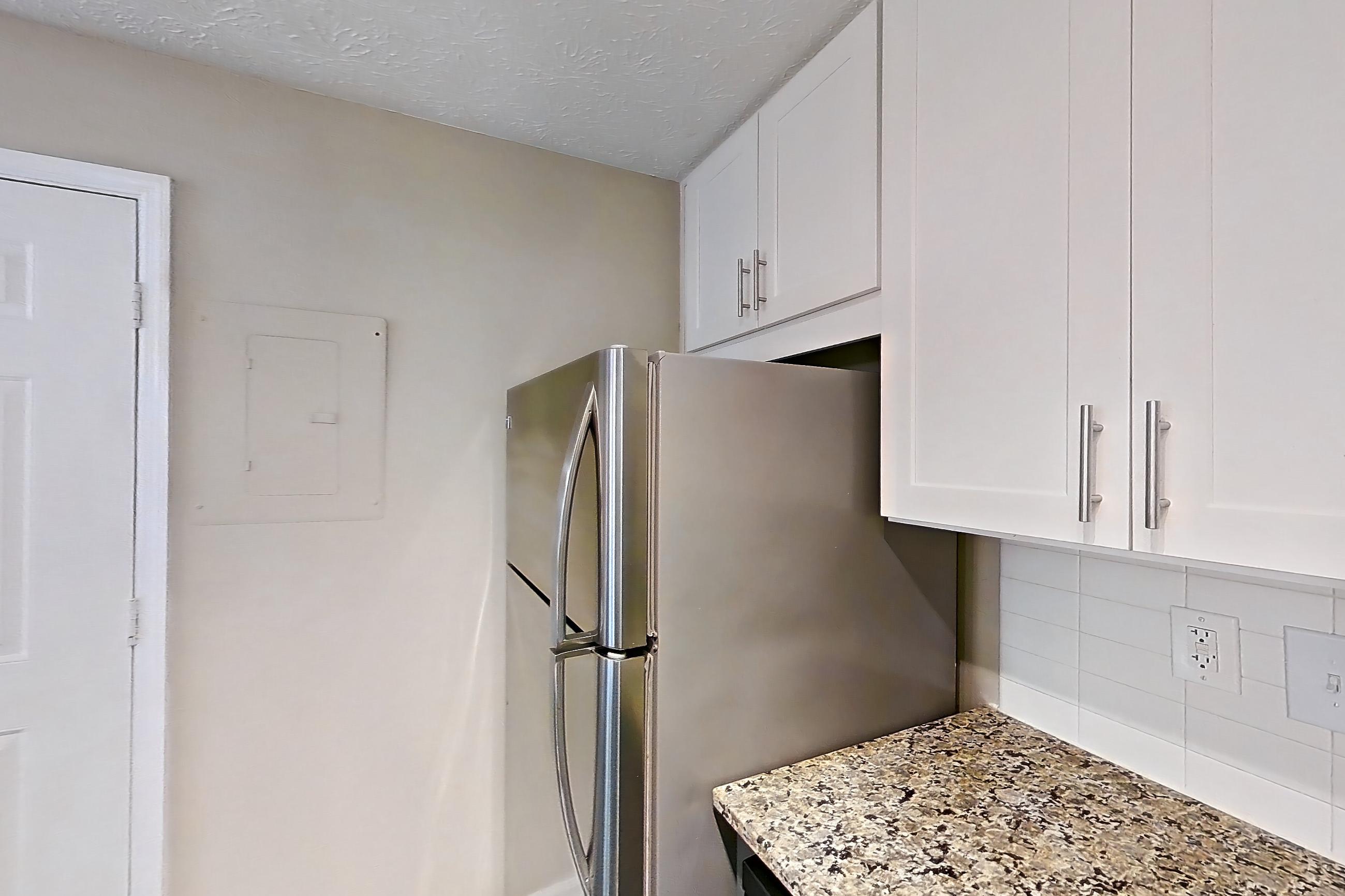 Kitchen in Apartment 2201j at Cortland at the Village, A3aR - The Adair A floor plan
