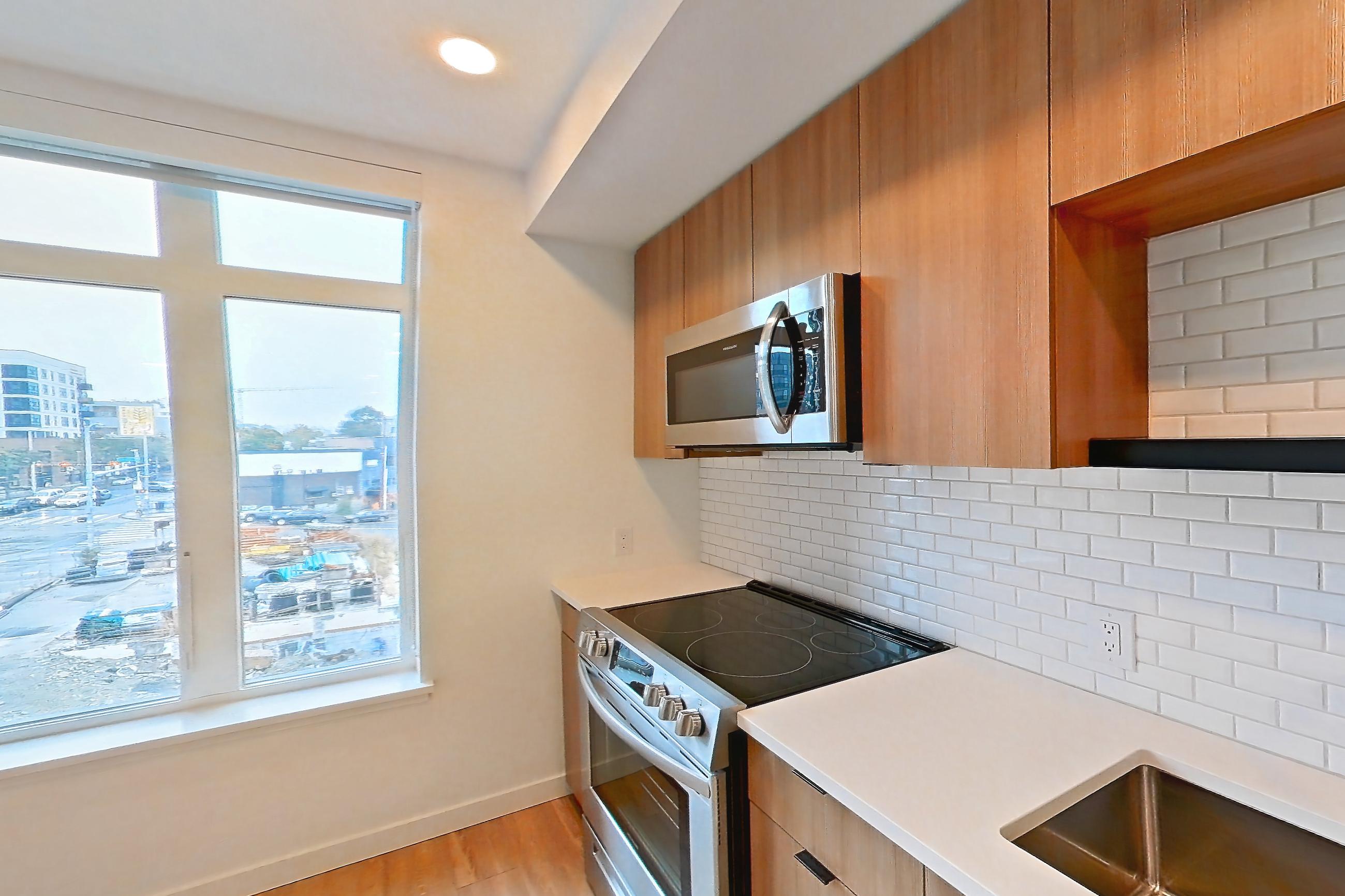 Kitchen in Apartment 505 at Ballard Yards, A3 floor plan