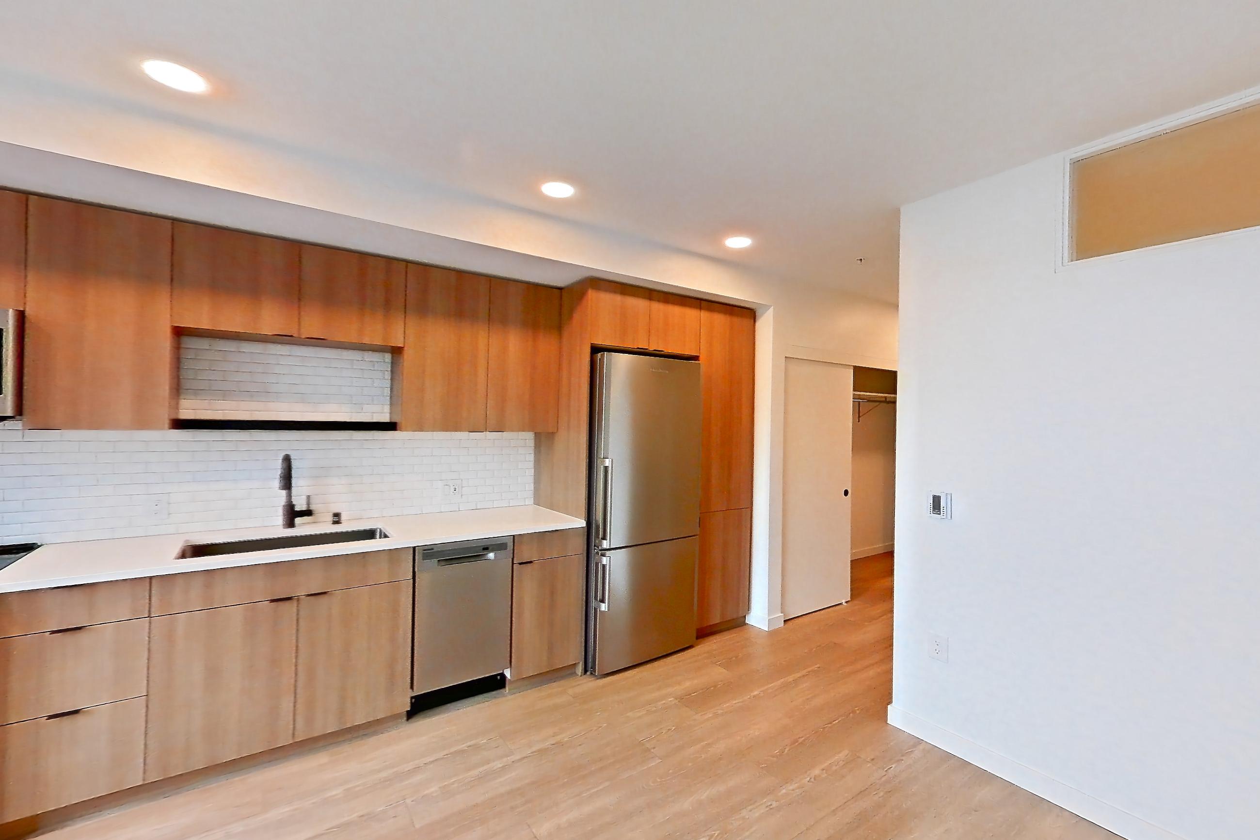 Living space in Apartment 505 at Ballard Yards, A3 floor plan