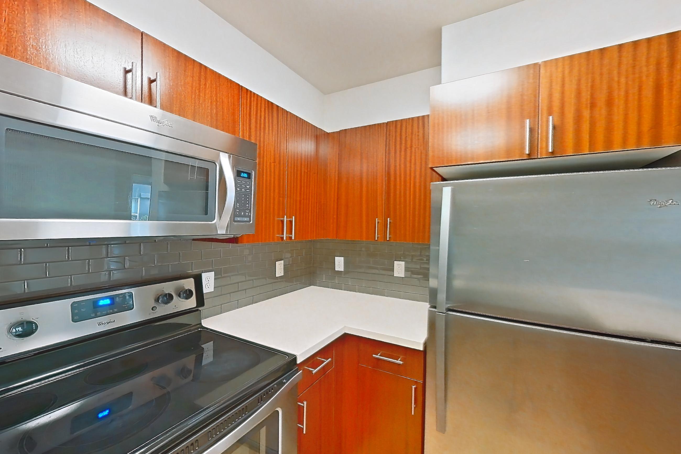 Kitchen in a Bristol floor plan unit, representative of Unit L431 at Union SLU