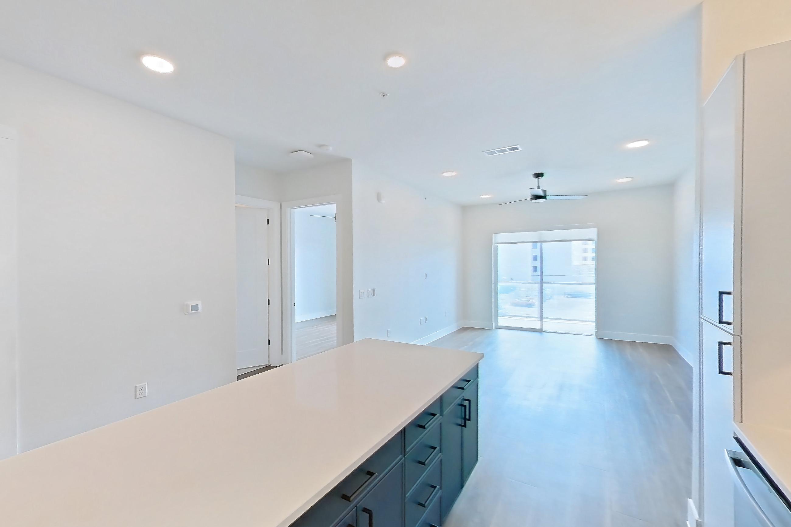 Kitchen in Apartment 350 at Lantower West Love, A2-3 floor plan