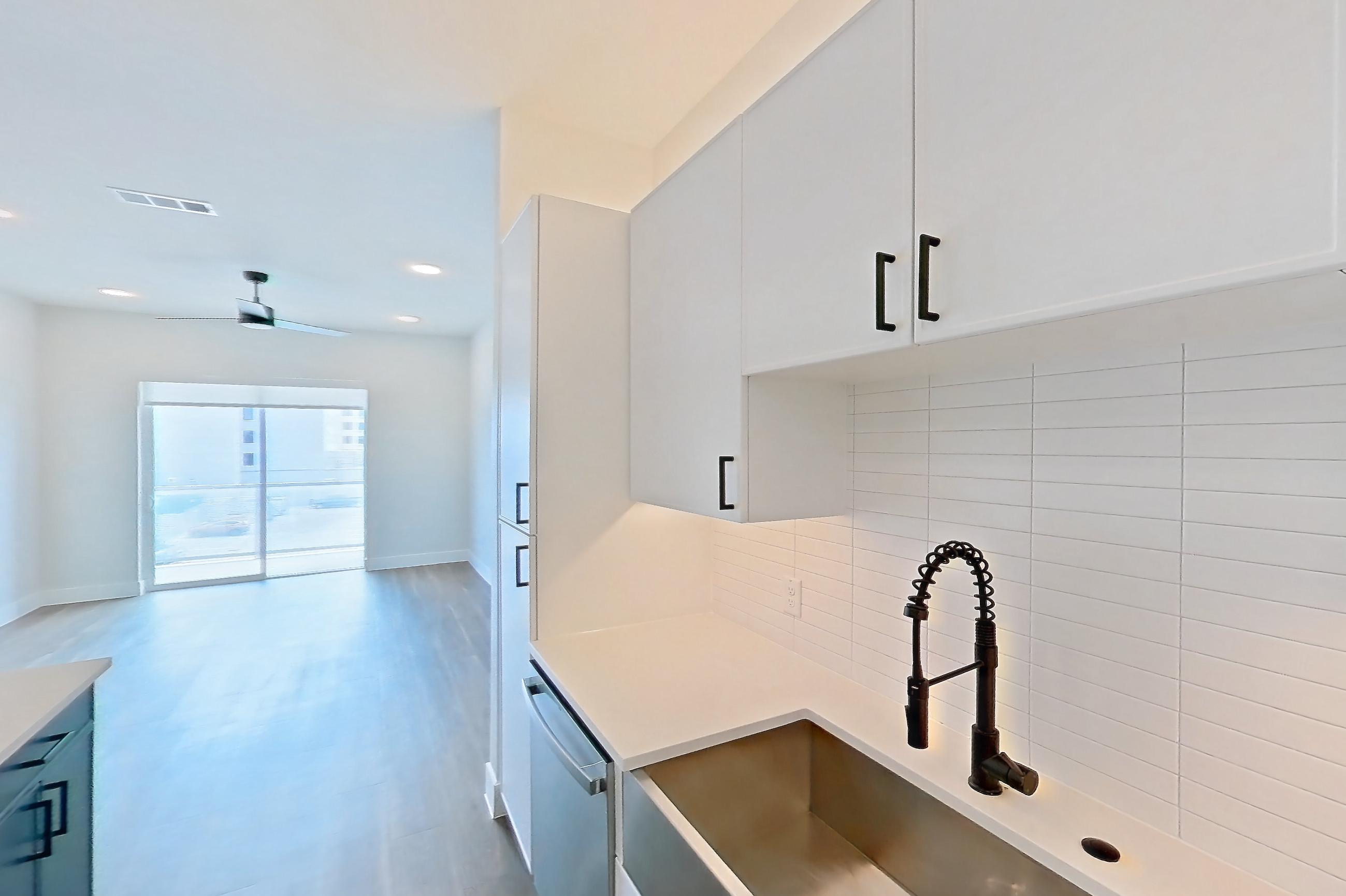 Kitchen in Apartment 350 at Lantower West Love, A2-3 floor plan