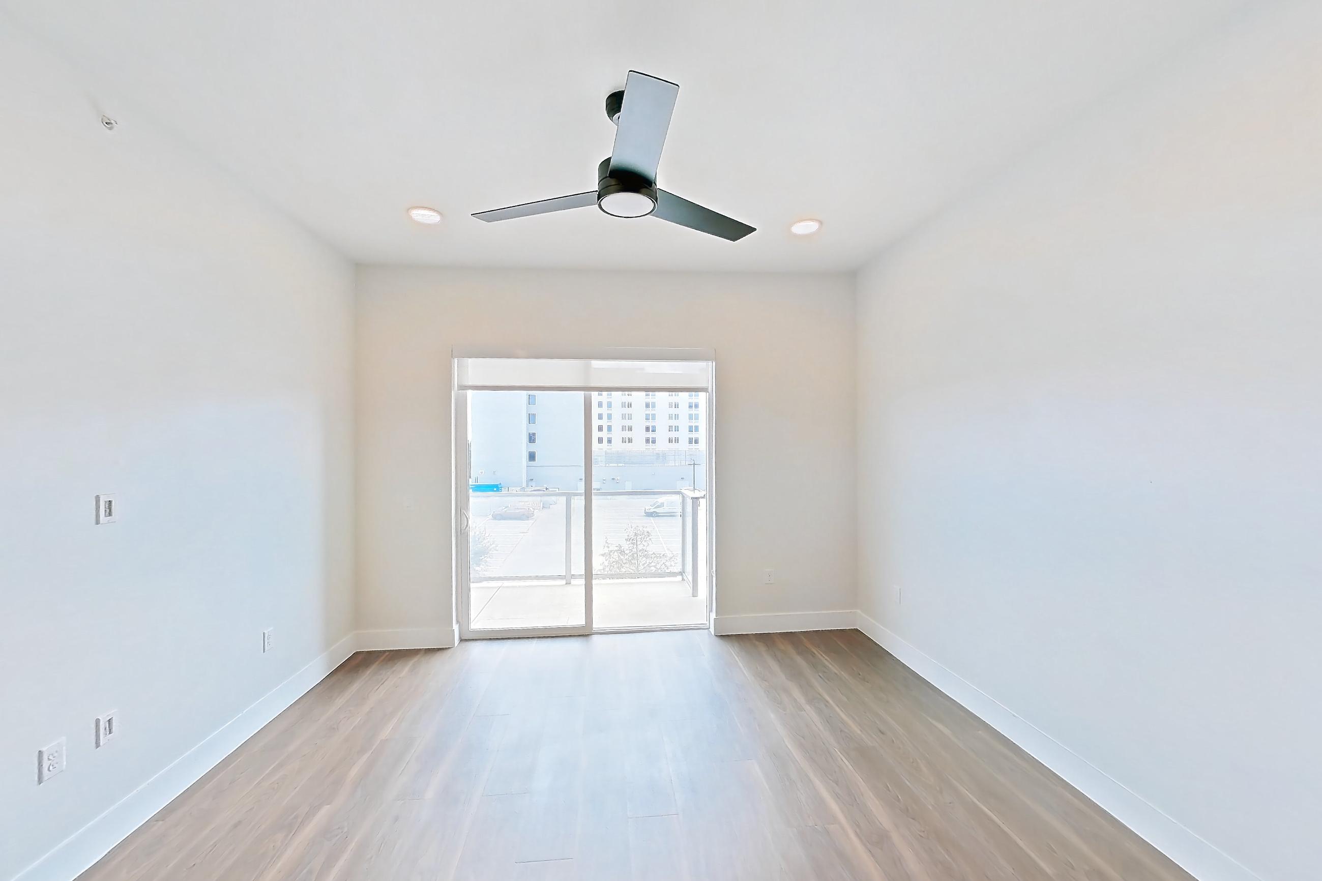 Living room in Apartment 350 at Lantower West Love, A2-3 floor plan