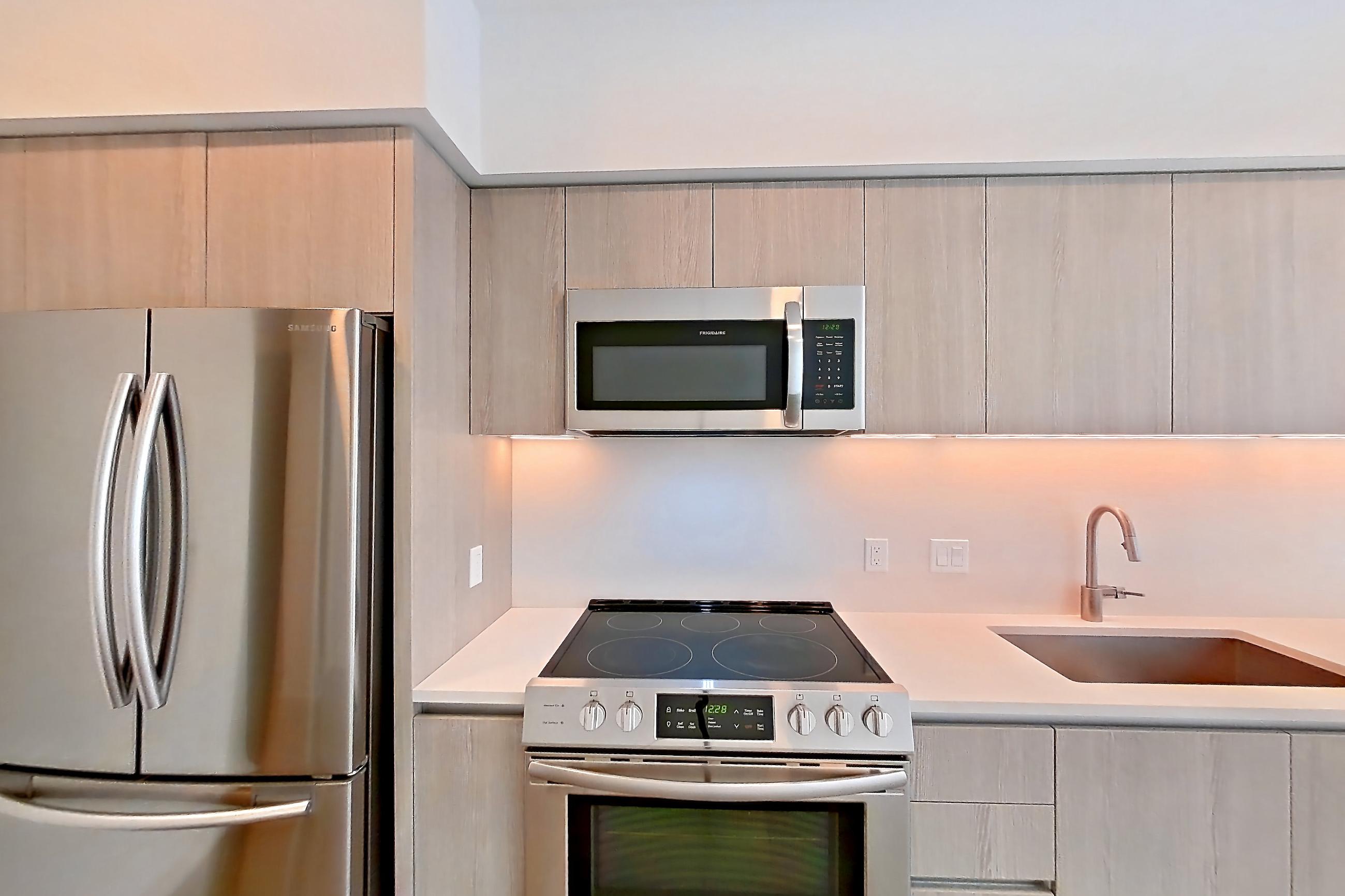 Kitchen in Apartment a0443 at The Gantry, S3 floor plan