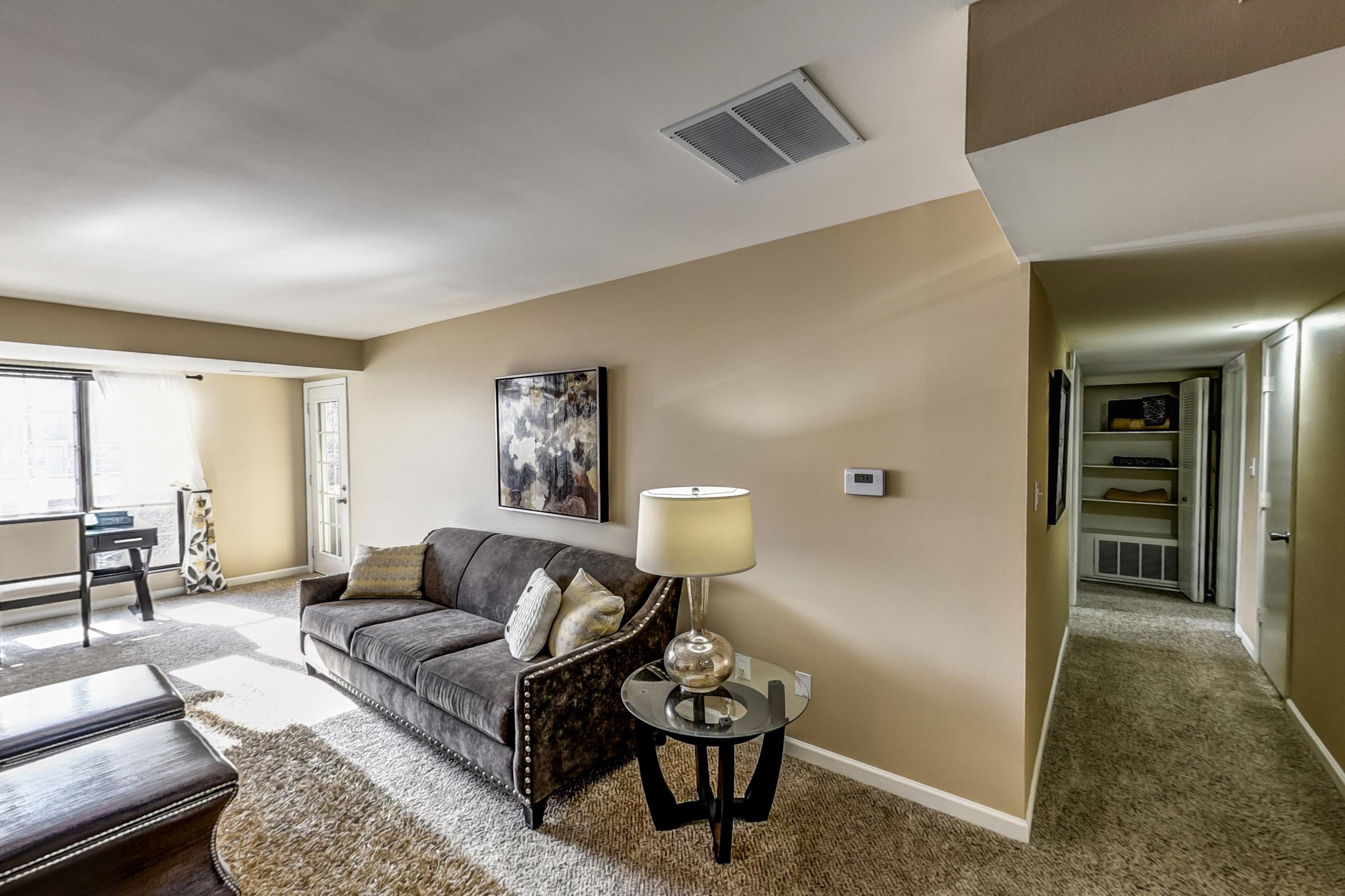 Dining room with baseboard heating, Apartment Model 3 at Canterbury Green