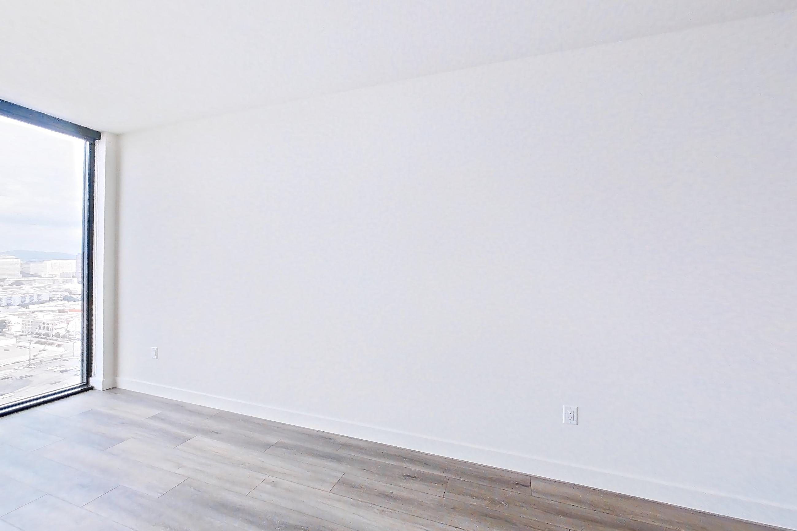 Living room in Apartment 2613 at Alloy, A7 floor plan