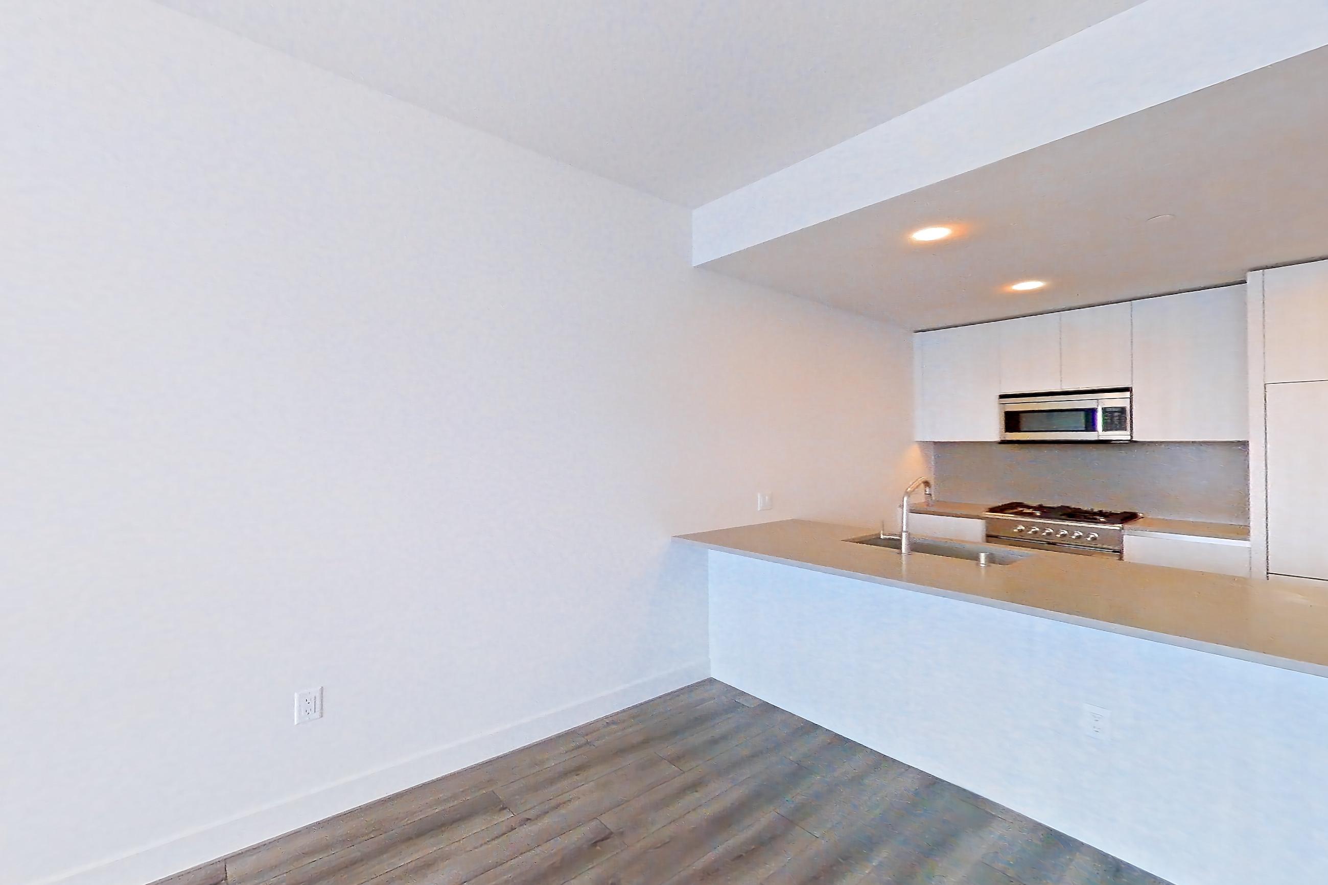 Living room in Apartment 2613 at Alloy, A7 floor plan