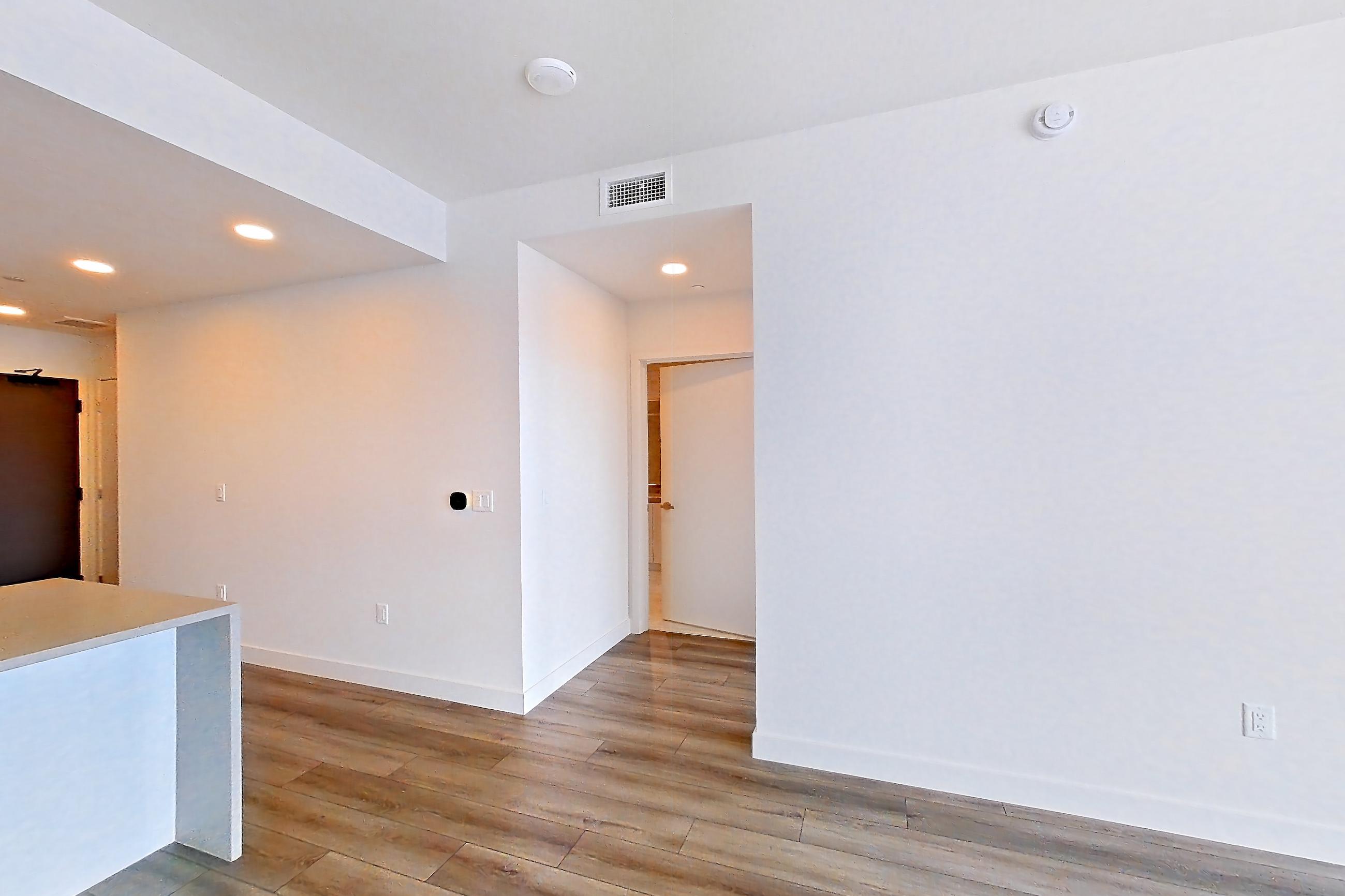 Living room in Apartment 2613 at Alloy, A7 floor plan