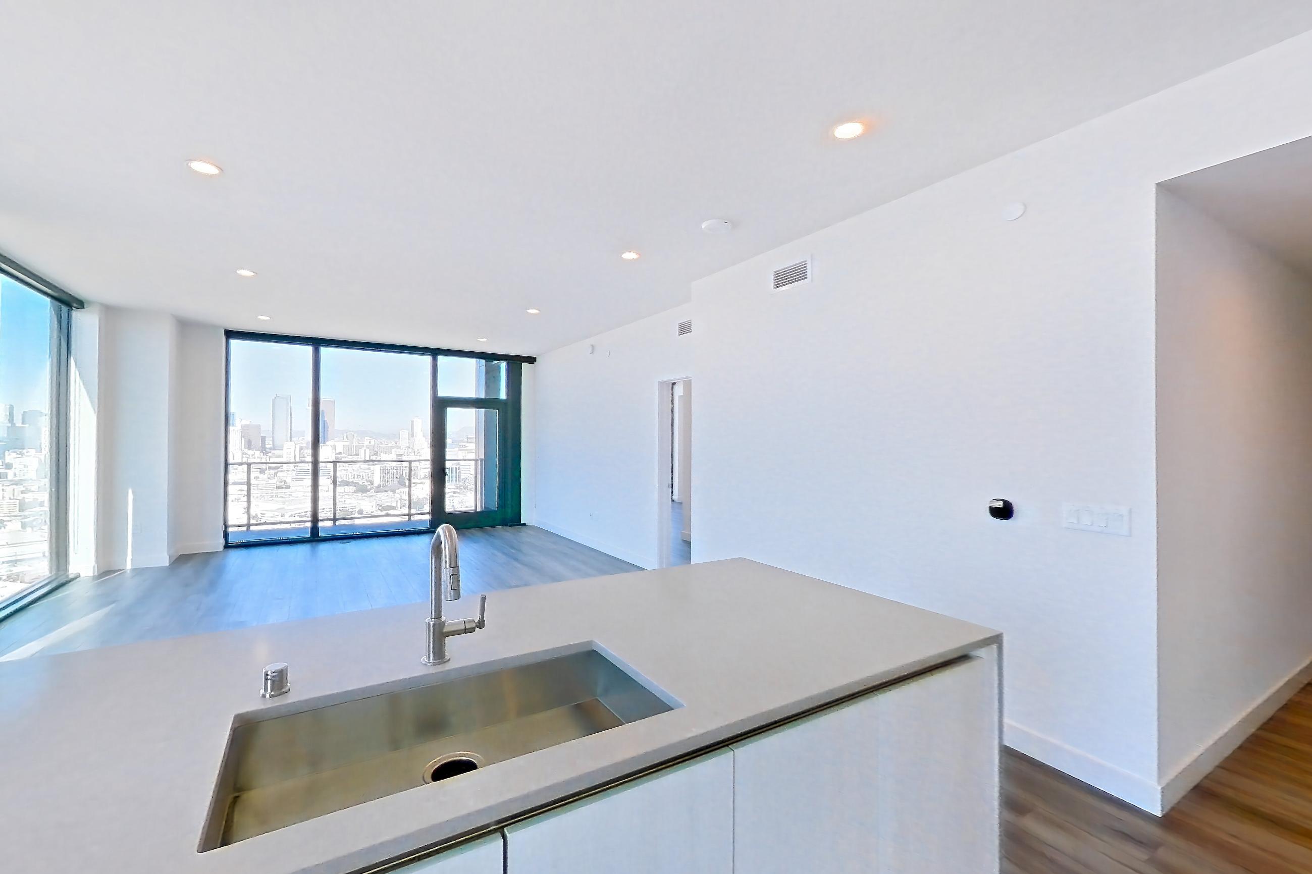 Kitchen in Apartment 3401 at Alloy, B3 floor plan