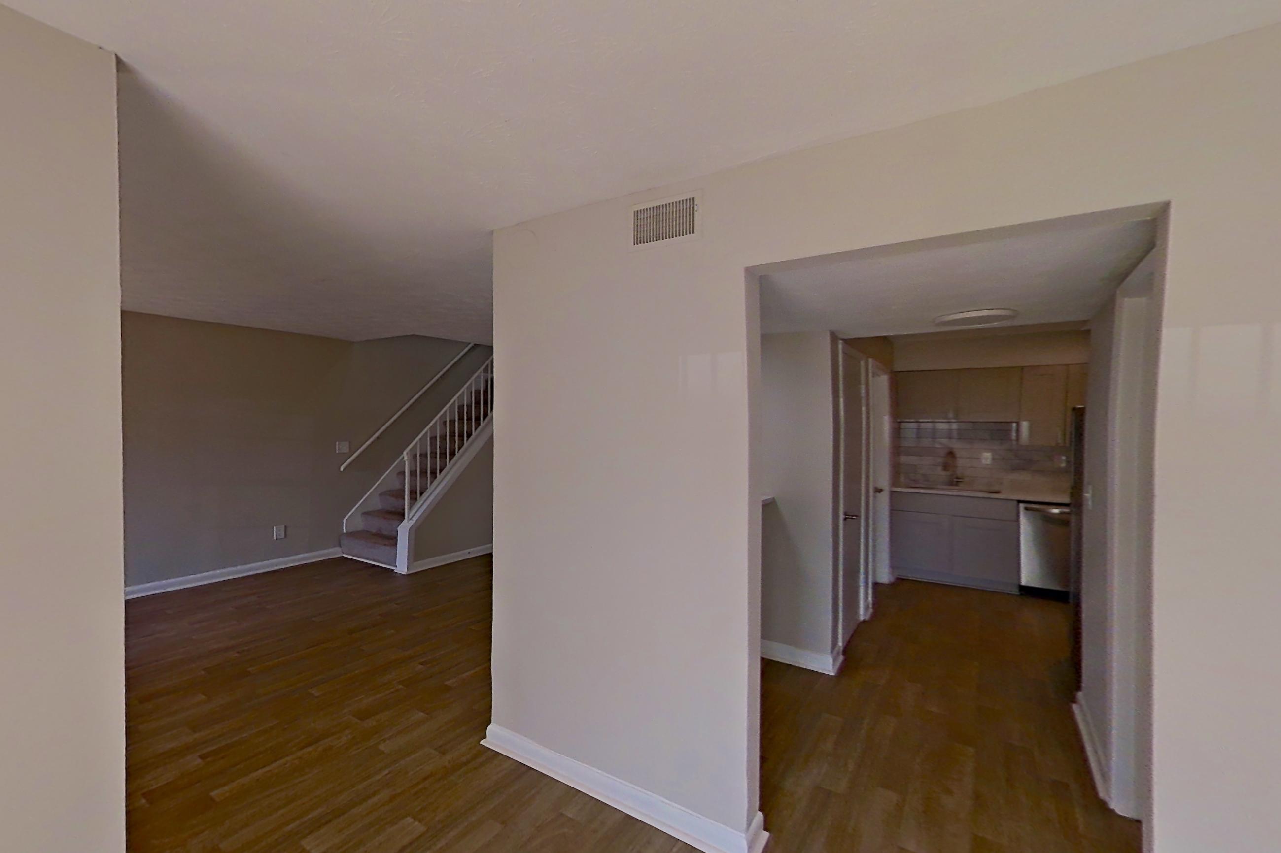 Dining room with dishwasher and stainless steel appliances, Apartment 0303 at Dunwoody Glen