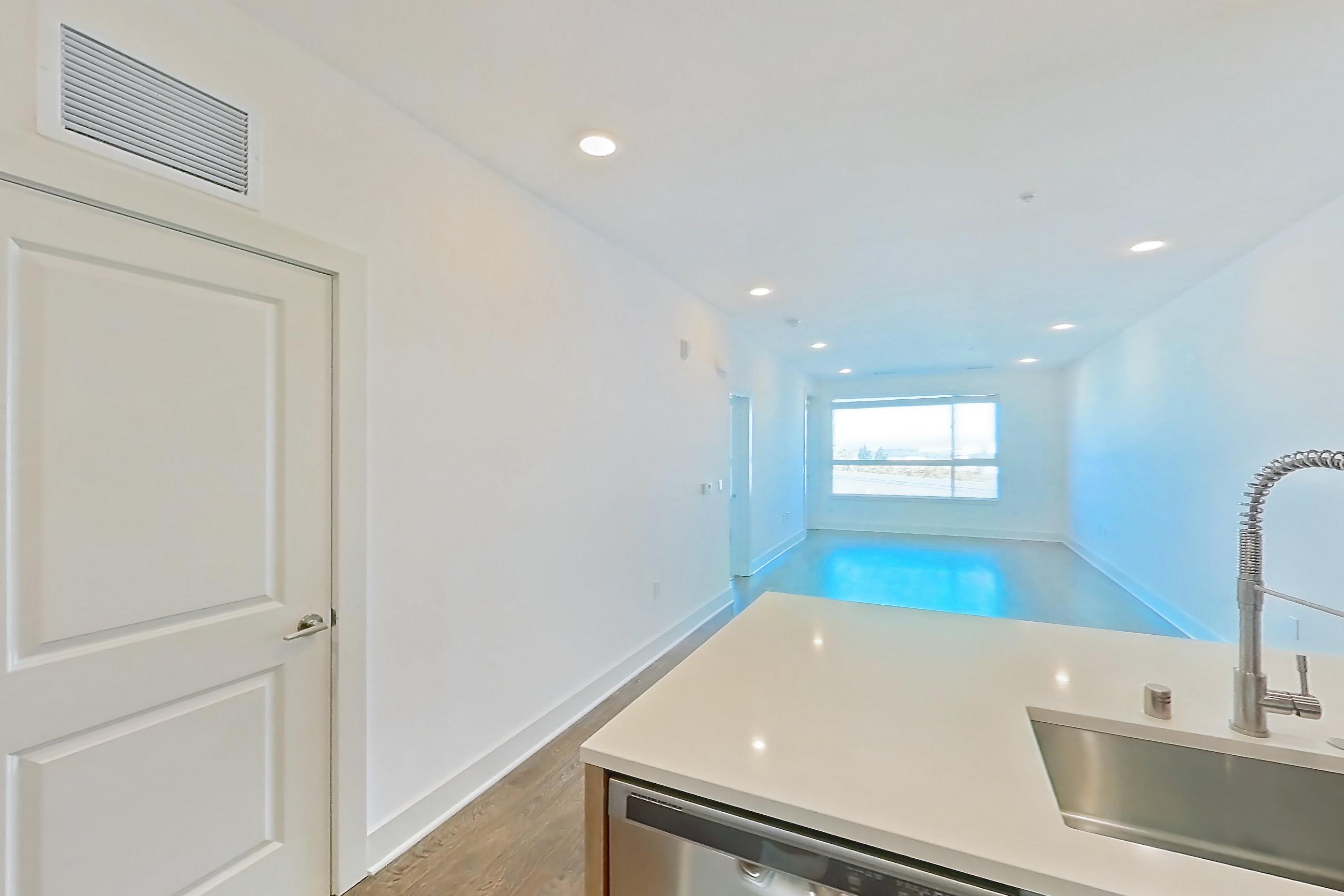 Kitchen in Apartment 620 at Diridon West, A18 floor plan