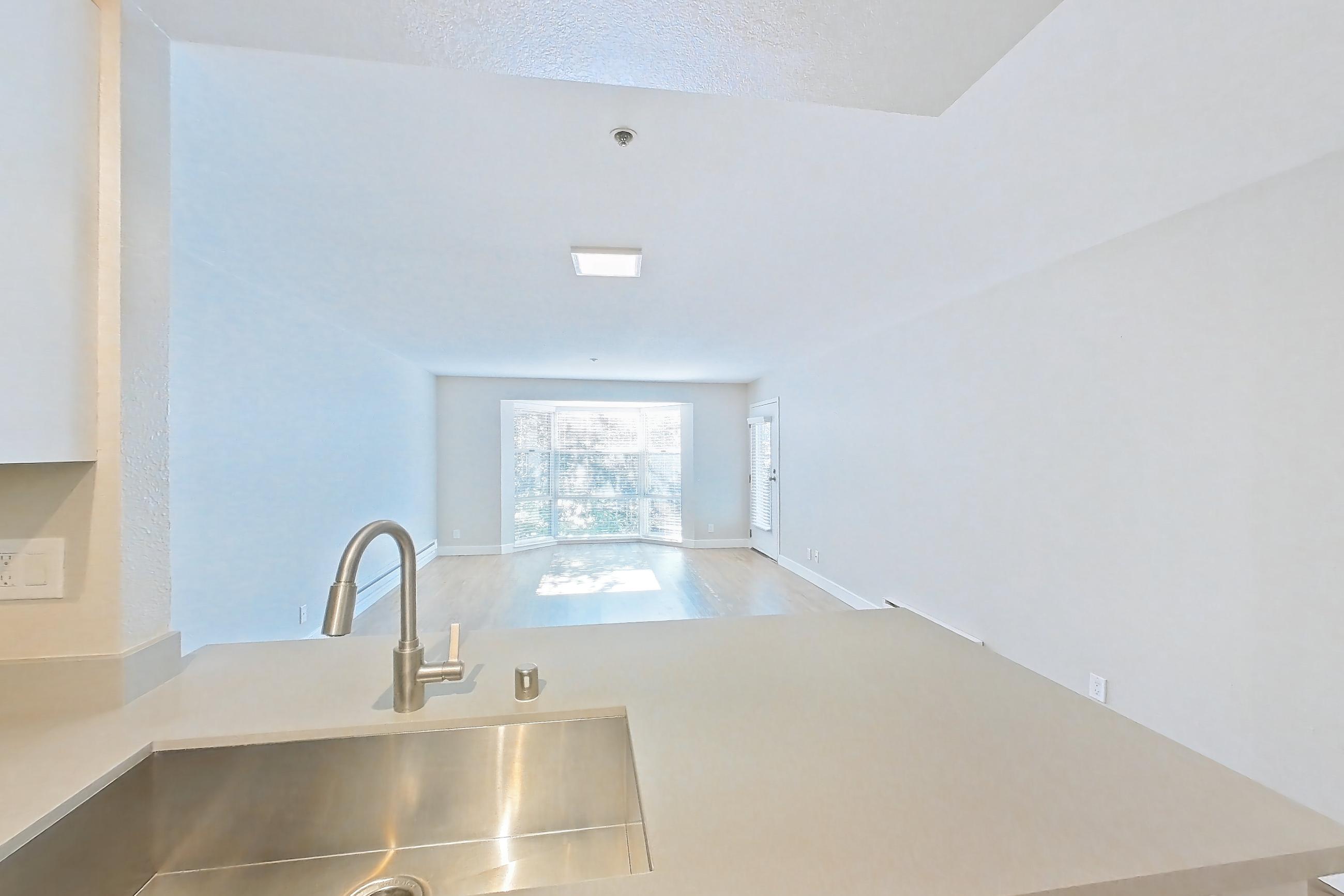 Kitchen in Apartment 4-203 at Bayside Village, 1J floor plan