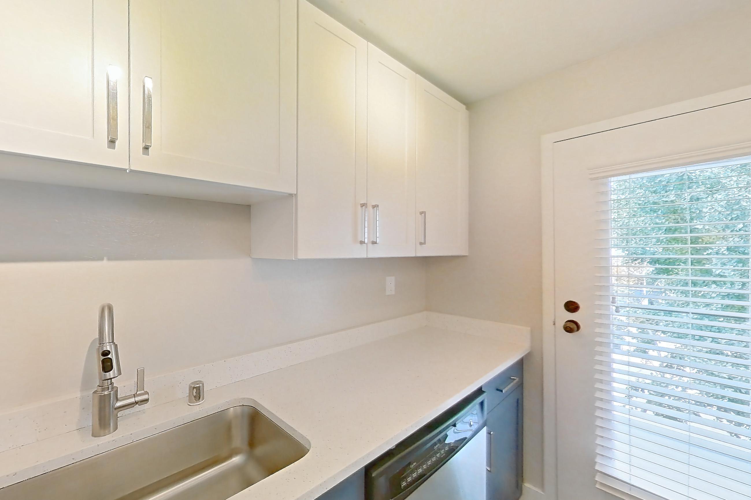 Kitchen in Apartment 1-218 at Bayside Village, 2G floor plan