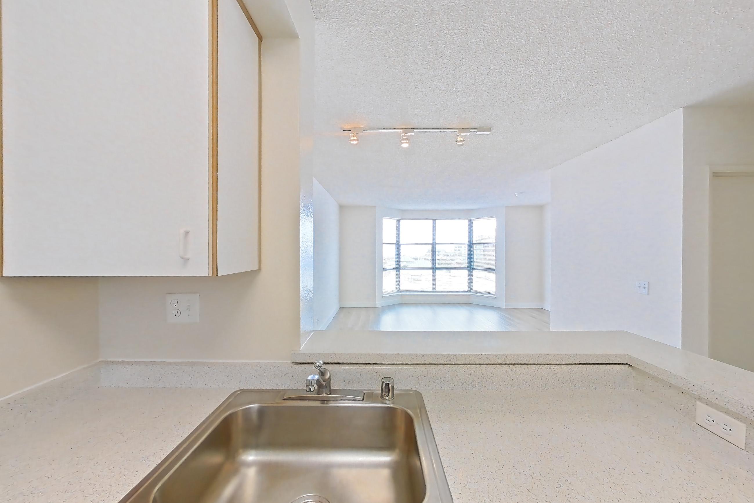 Kitchen in Apartment 9-617 at Bayside Village, 0C floor plan