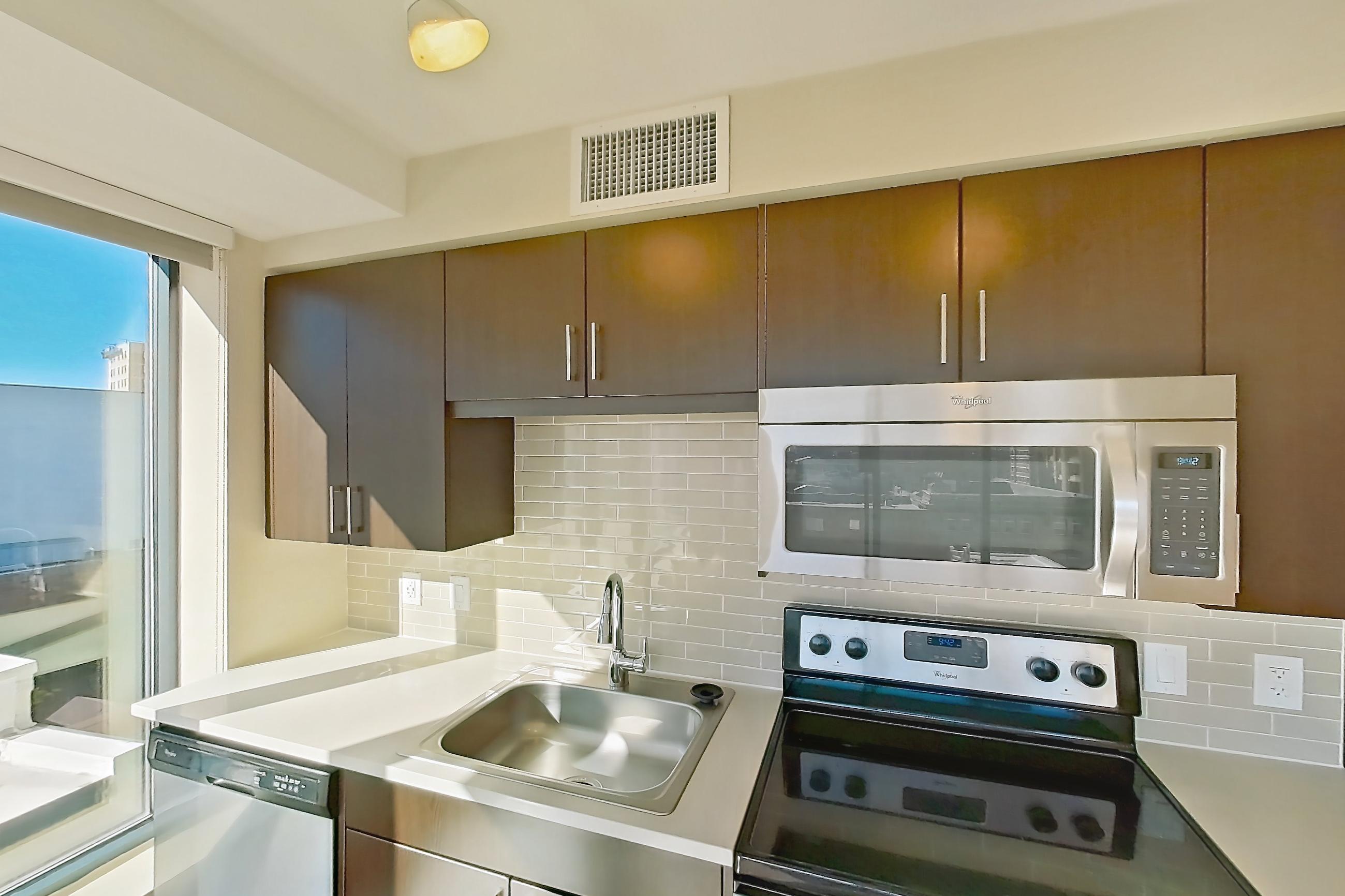 Kitchen in Apartment 0916 at Luka, A8 | 1 Bed | 1 Bath floor plan