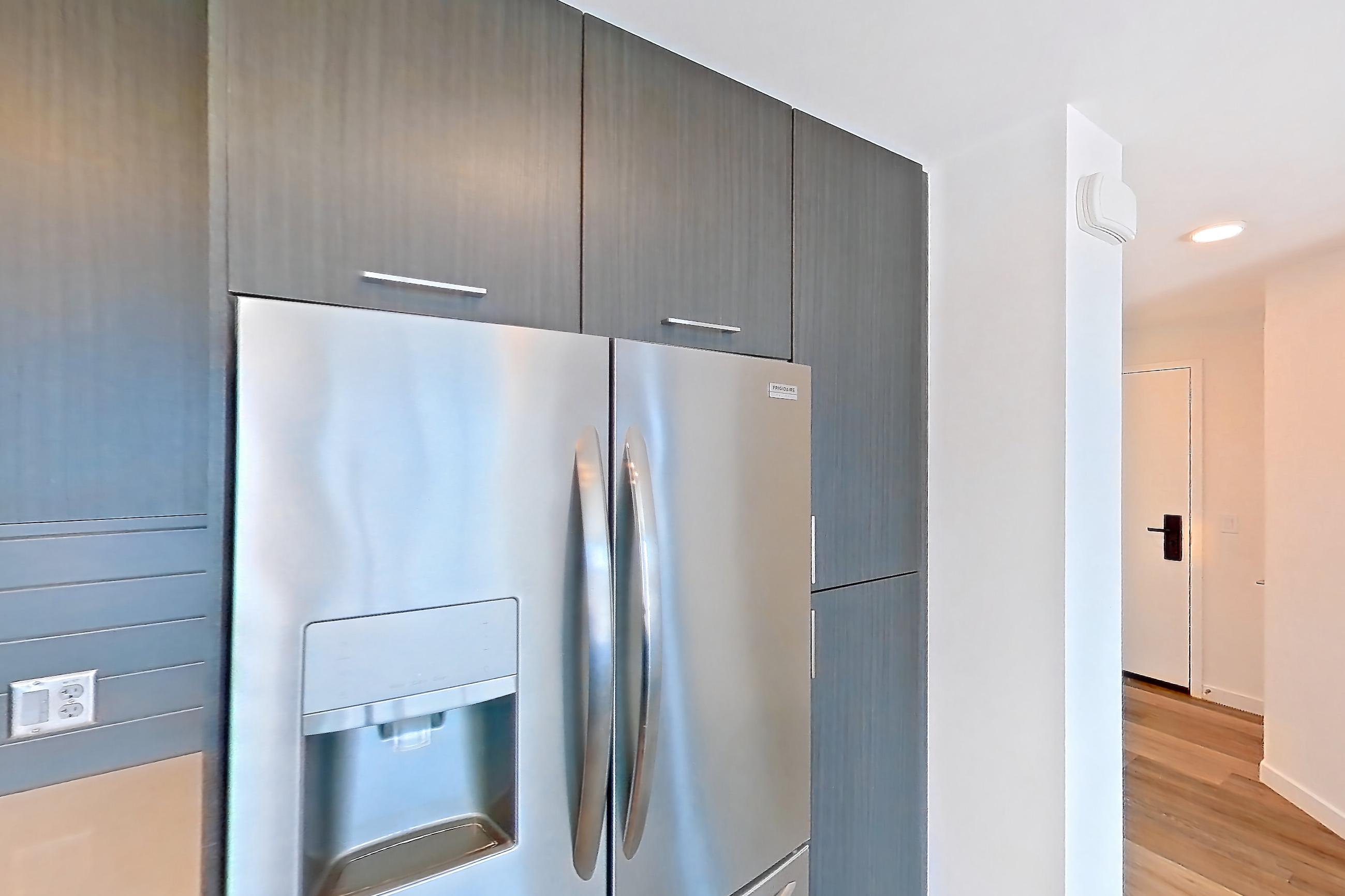 Kitchen in Apartment 0-1915 at Merian, 3D floor plan