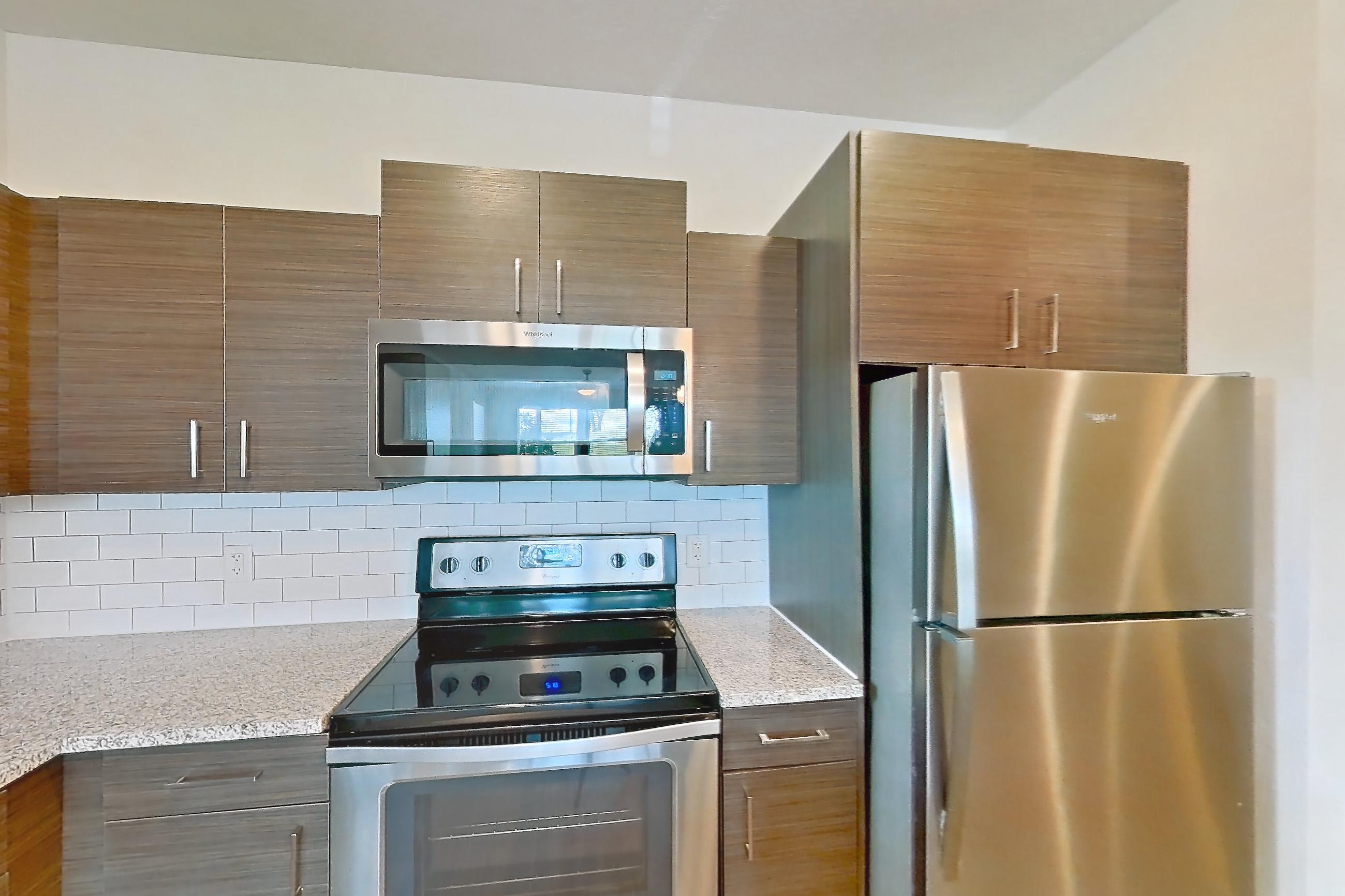 Kitchen in Apartment 140-101 at Domain, 1D floor plan