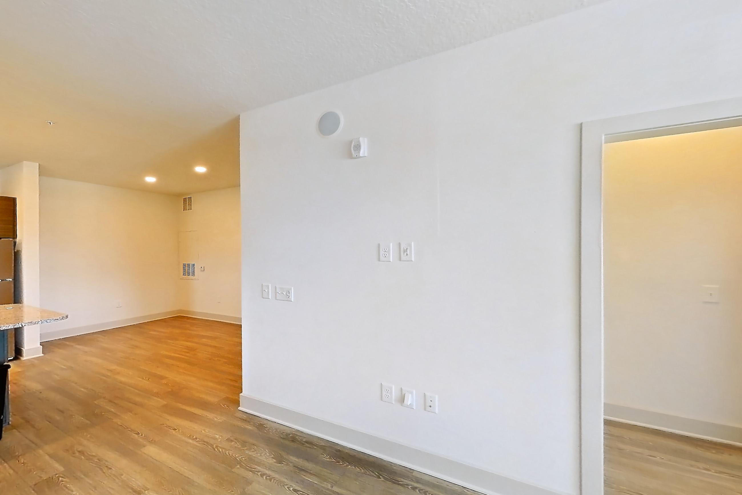 Living room in Apartment 140-101 at Domain, 1D floor plan