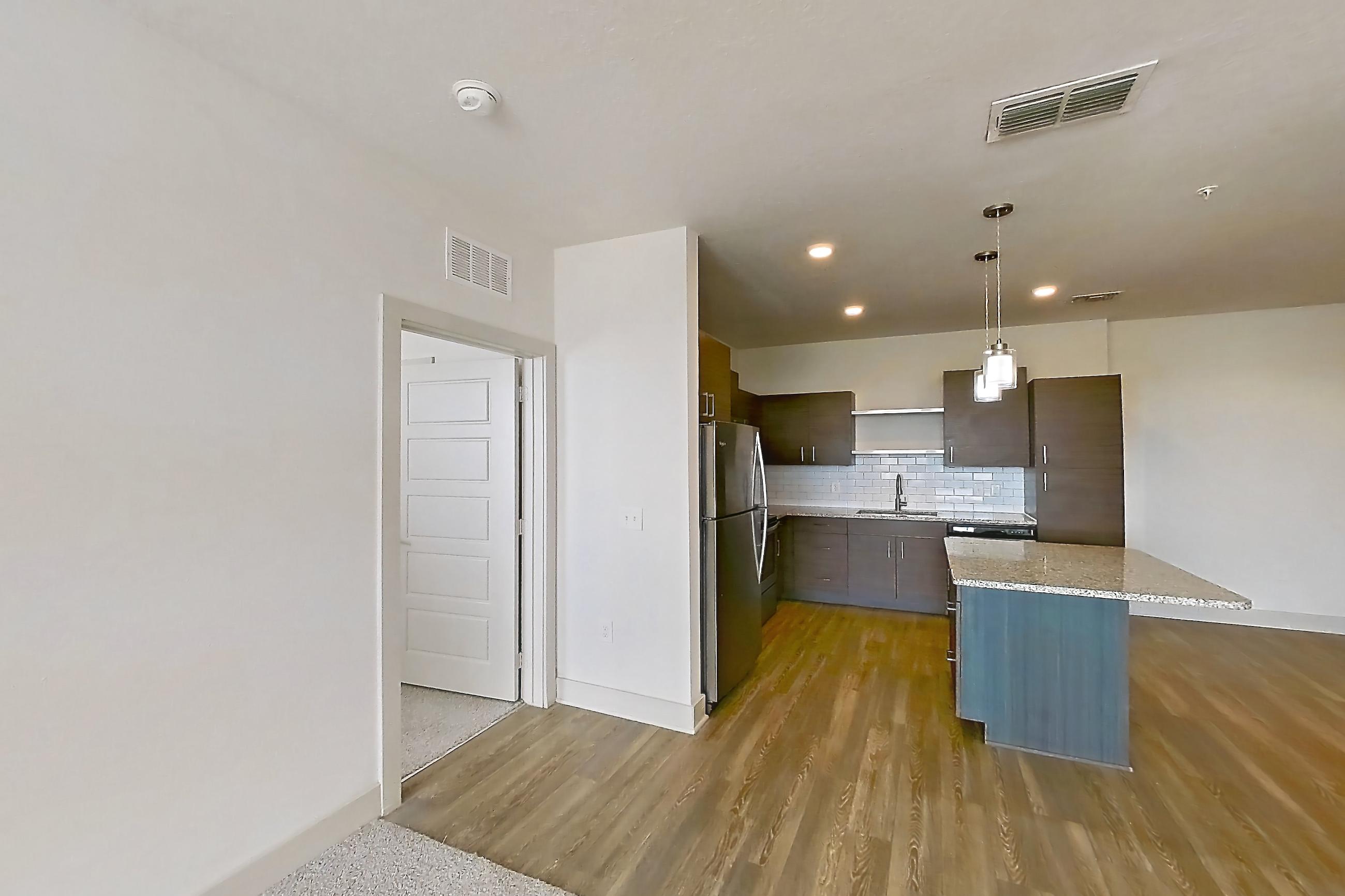 Living room in Apartment 150-301 at Domain, 2C floor plan