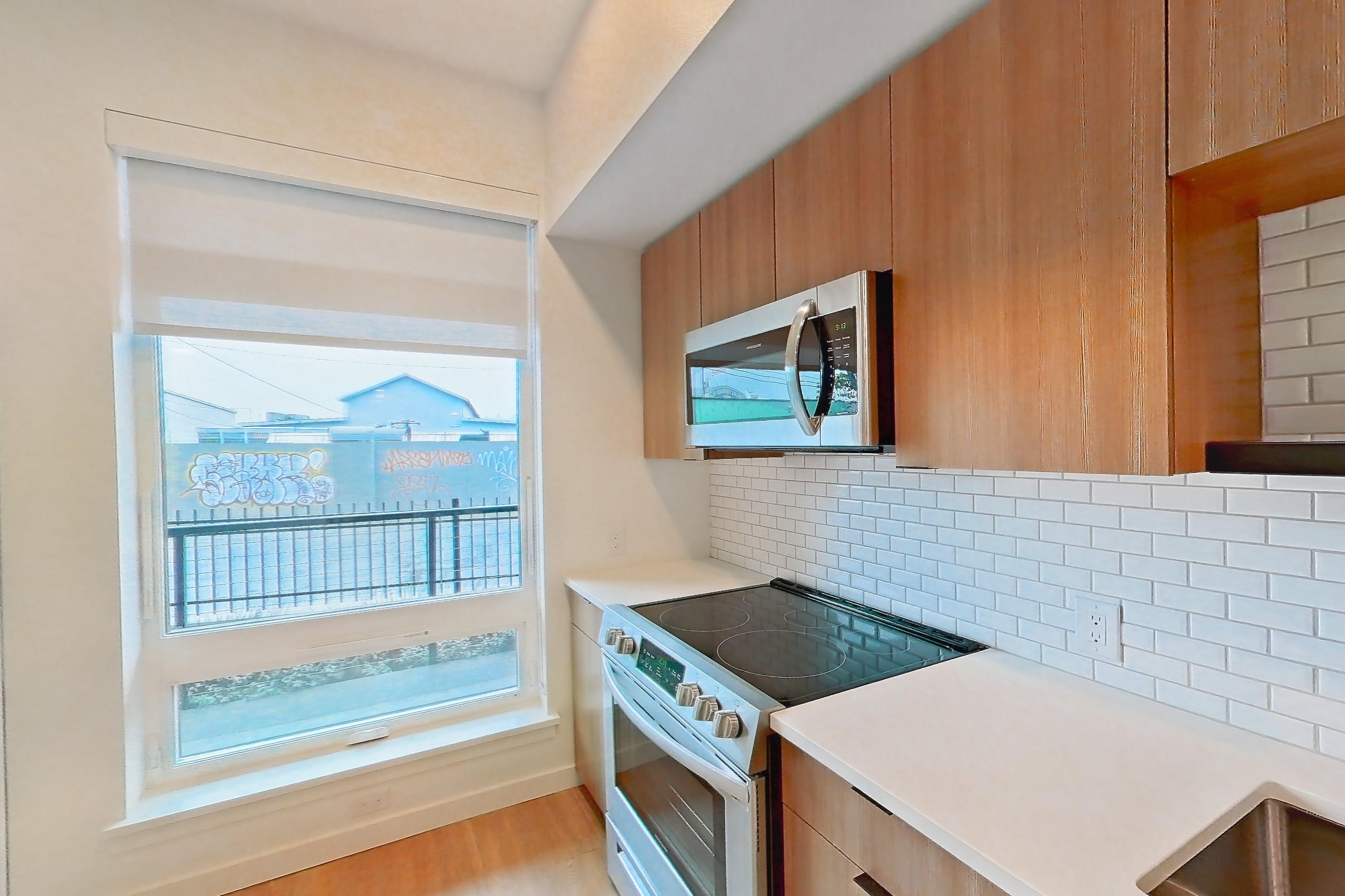Kitchen, Apartment 122 at Ballard Yards