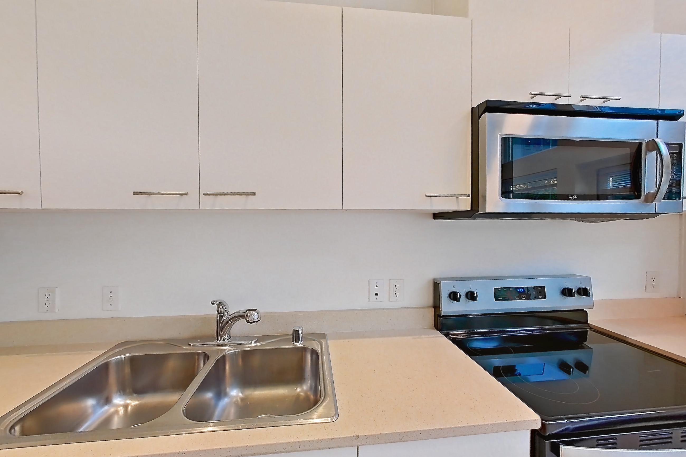 Kitchen in Apartment 0112 at Circa Greenlake, 1 Bedroom 1 Bath - A1.1 floor plan
