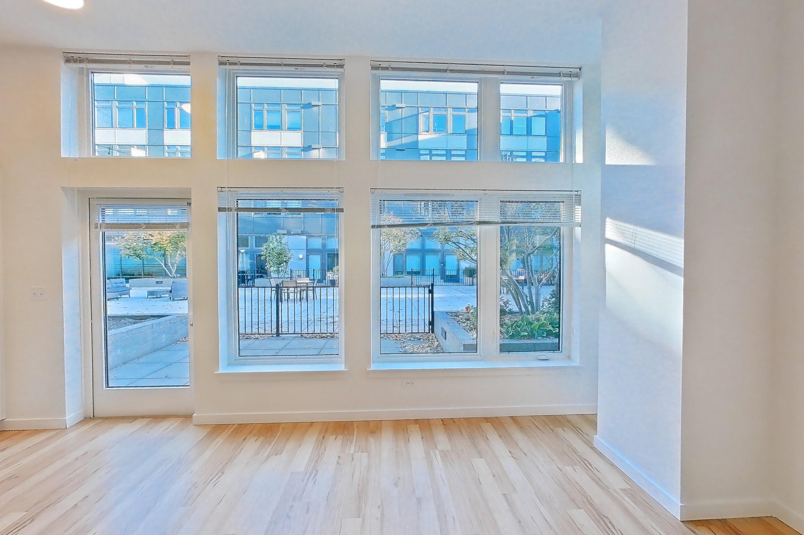 Living room in Apartment 0112 at Circa Greenlake, 1 Bedroom 1 Bath - A1.1 floor plan