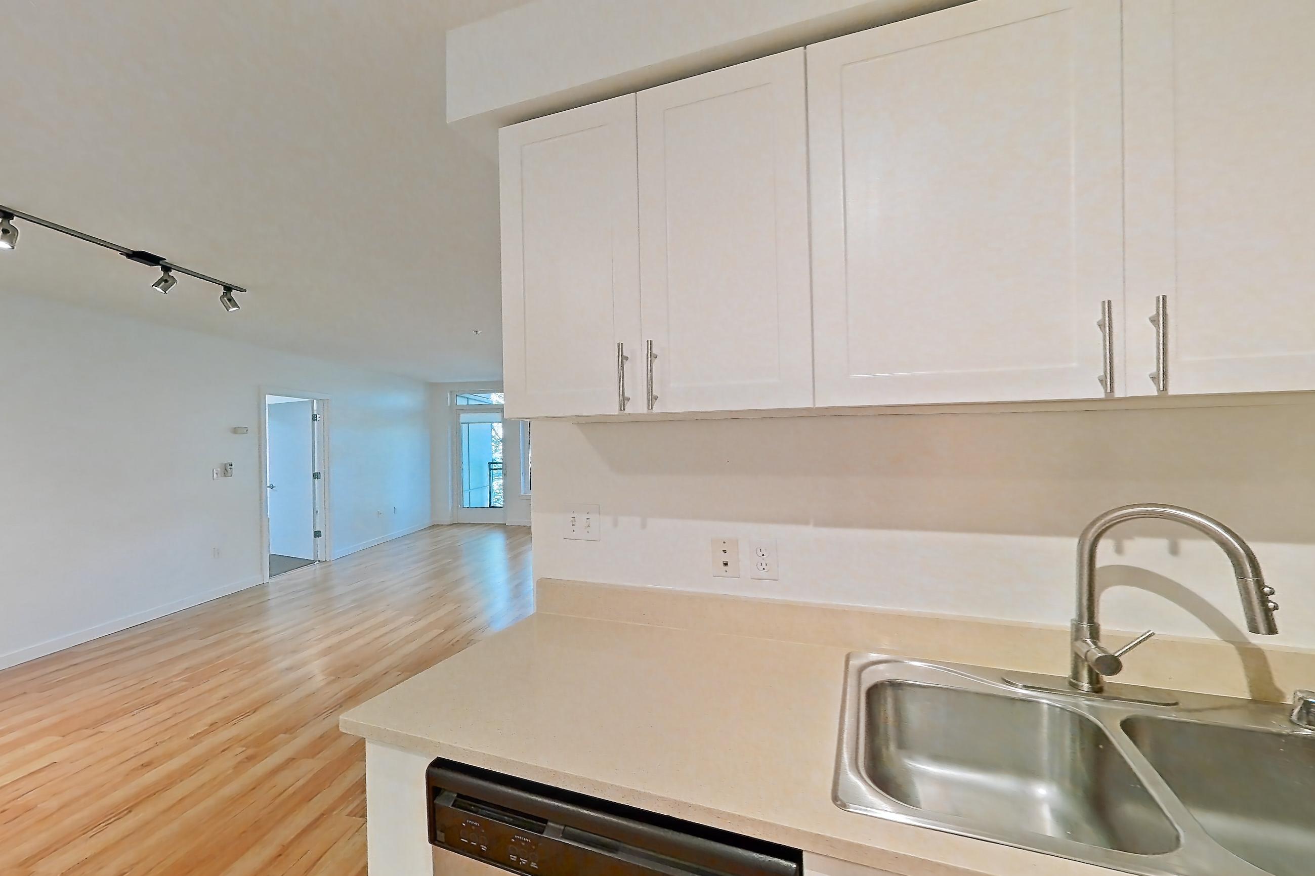 Kitchen in a 2 Bedroom 2 Bath - B10.2 floor plan apartment, representative of Apartment 0450 at Circa Greenlake
