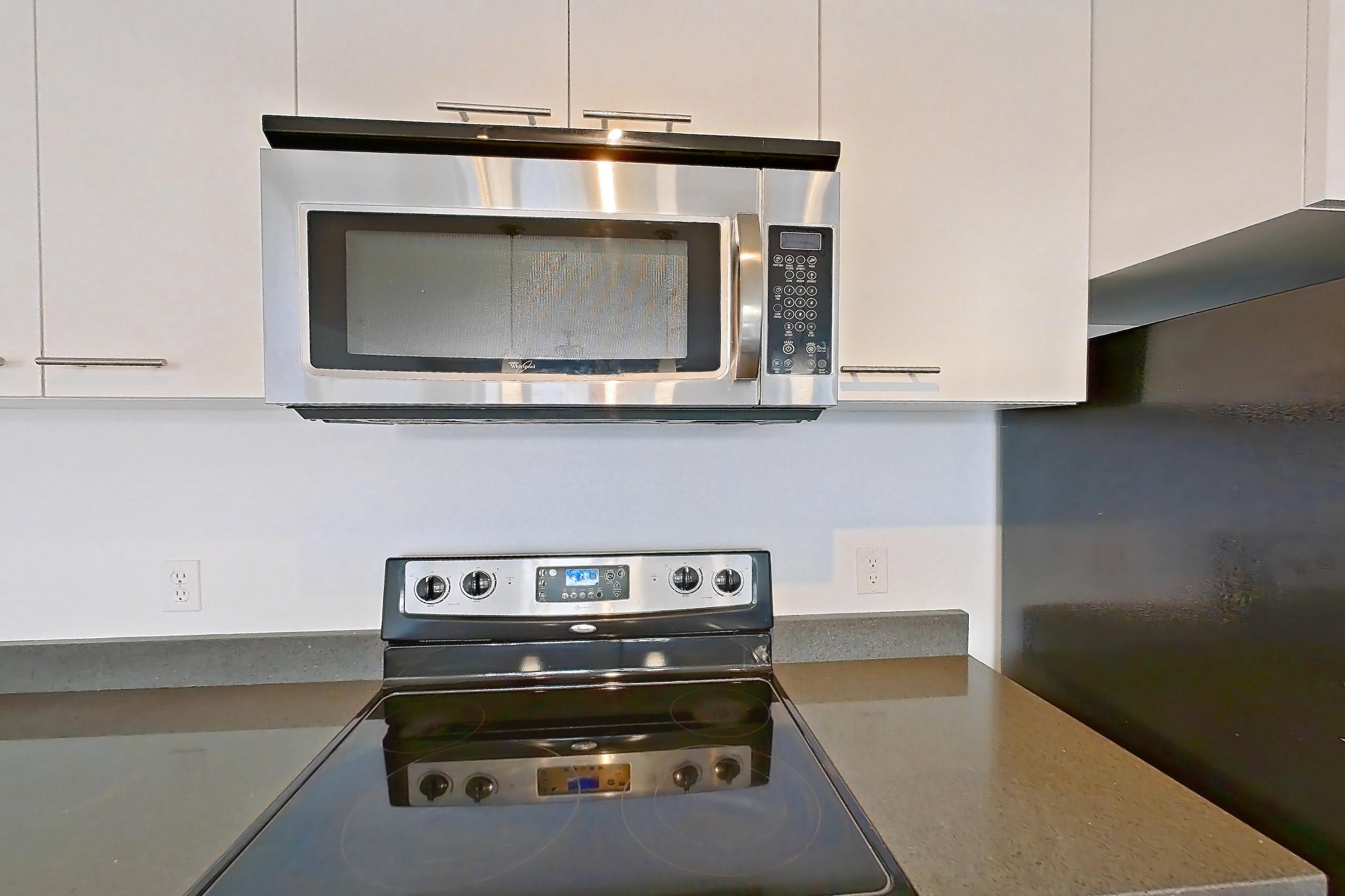 Kitchen in a 2 Bedroom 2 Bath - B4.2 floor plan apartment, representative of Apartment 0420 at Circa Greenlake