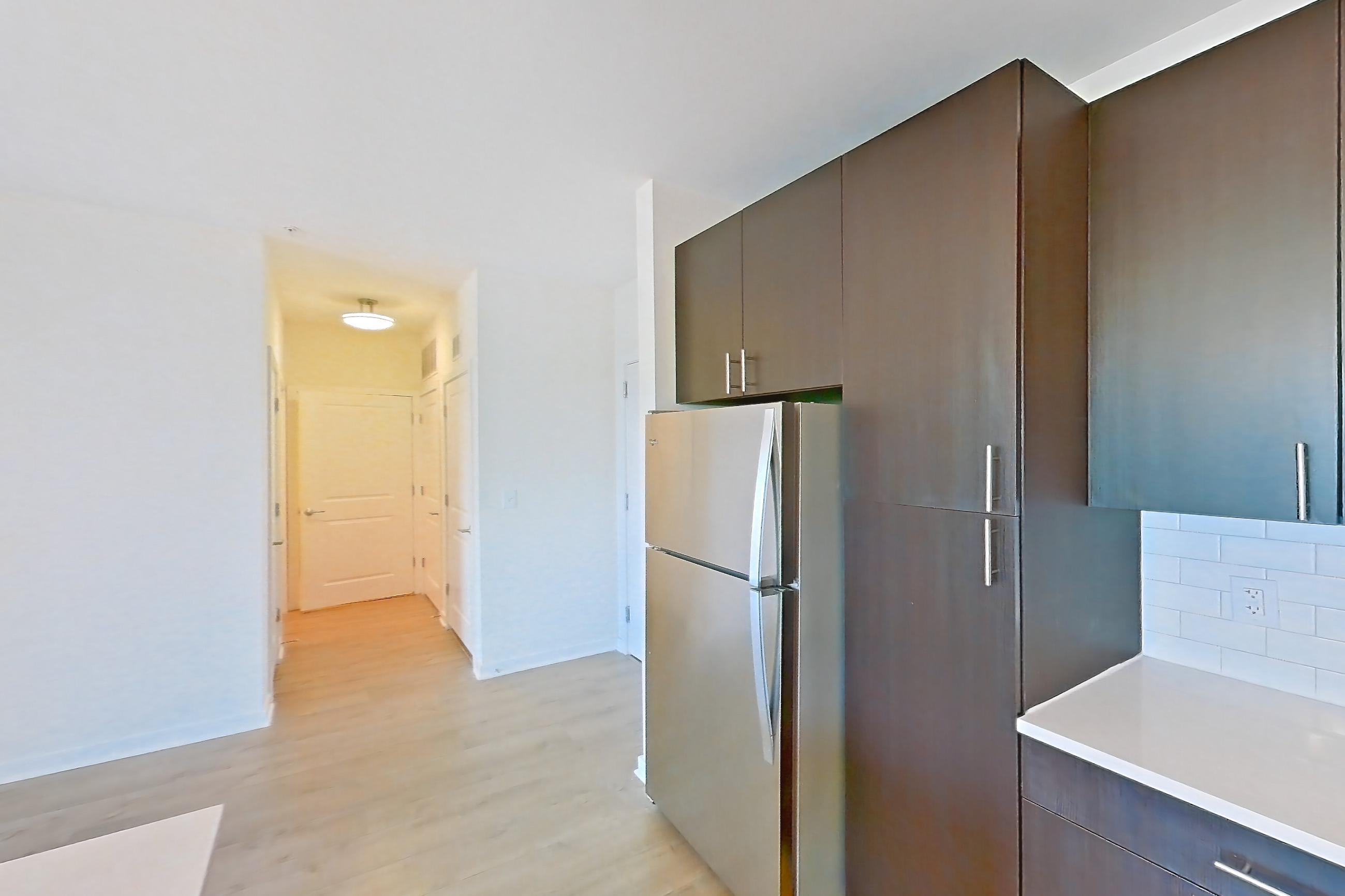 Kitchen in Apartment 1-532 at The Parker at Huntington Metro, 1L floor plan
