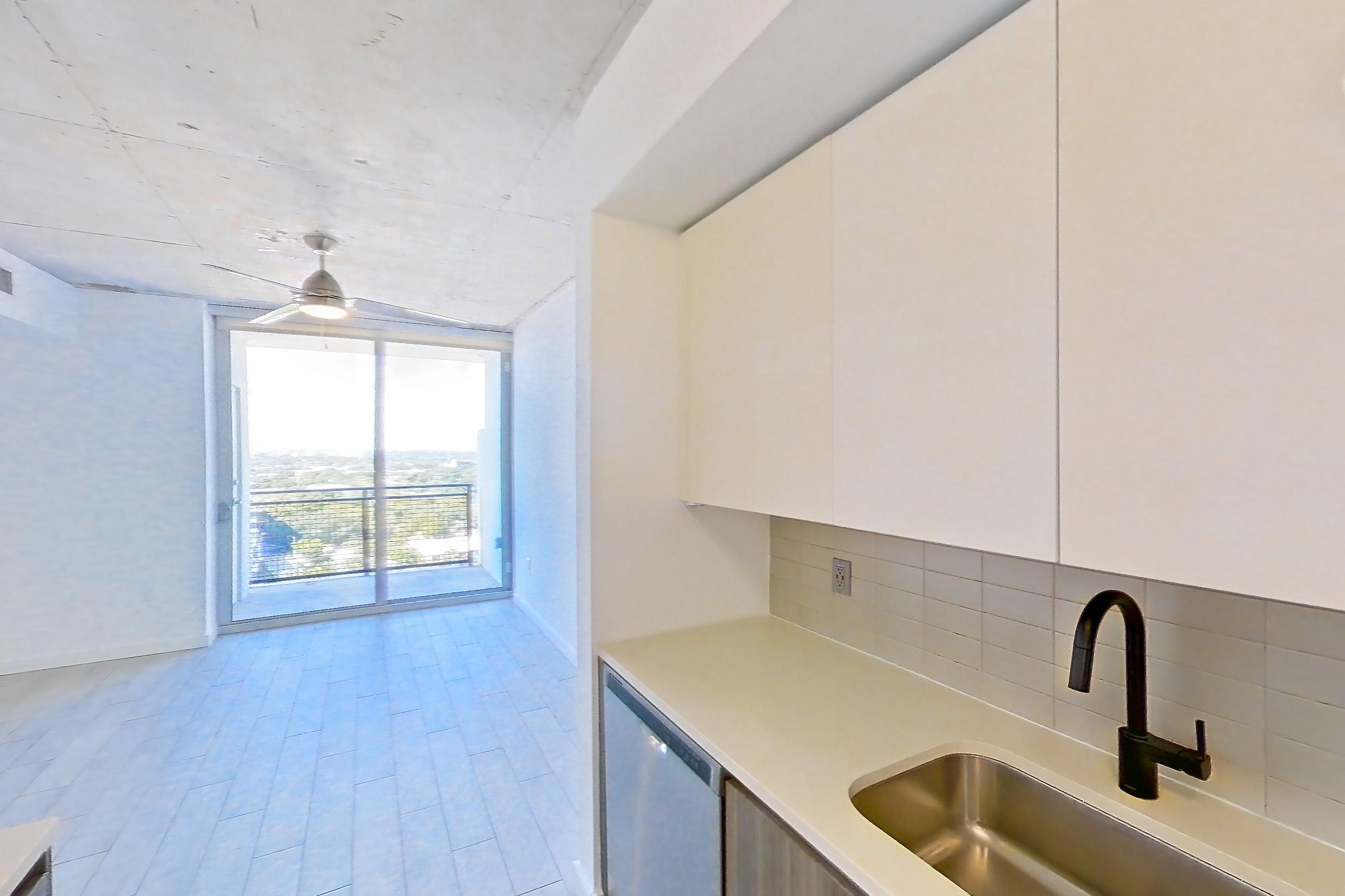 Kitchen in Apartment 1808 at Cortland Midtown Miami, A2 - Design floor plan