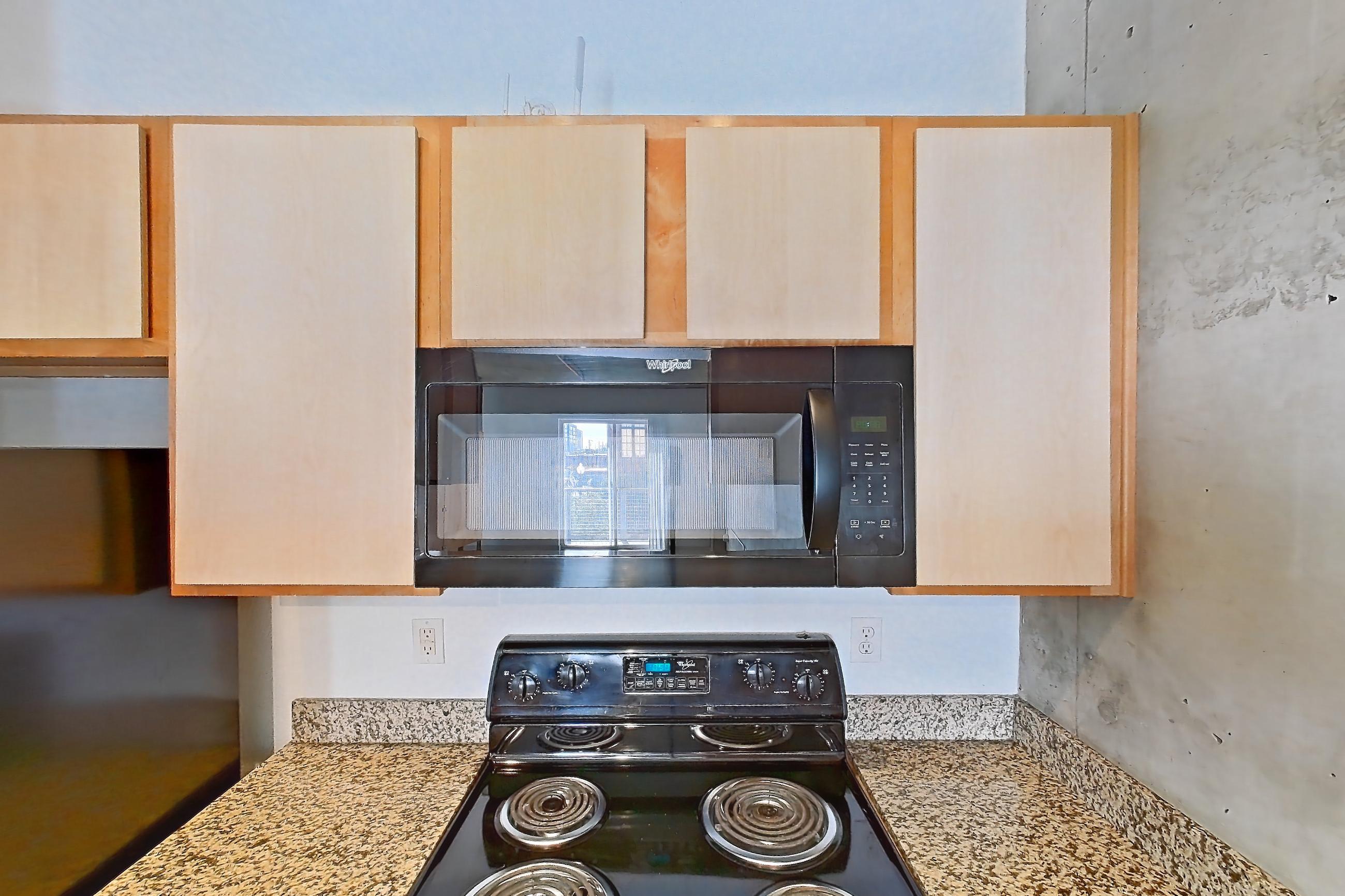 Kitchen in Apartment 1234 at Cortland on Blake, A6 floor plan