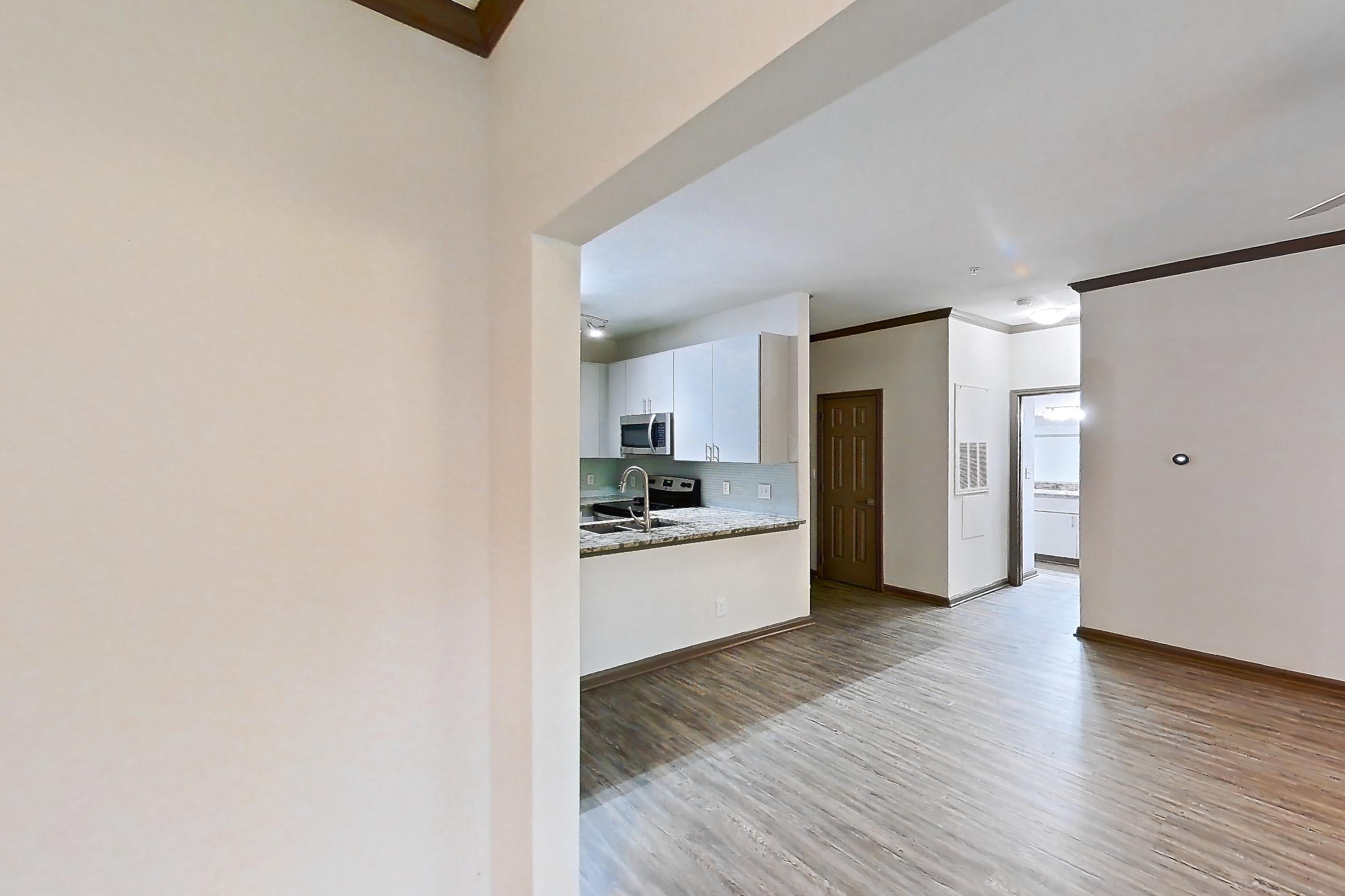 Dining room in Apartment 0827 at Cortland Seventy Seven, B2 - Quail Hollow floor plan