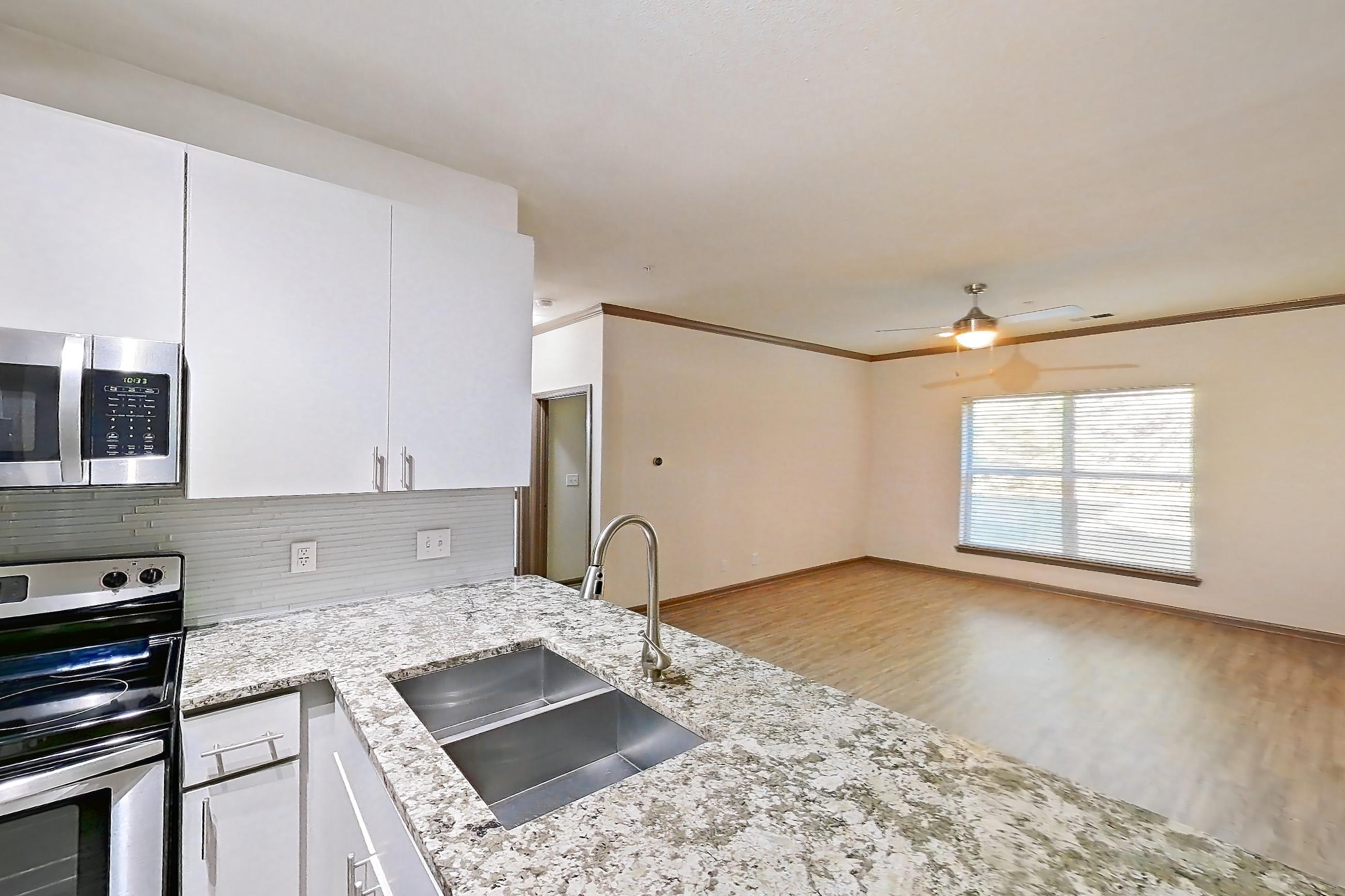 Kitchen in Apartment 0827 at Cortland Seventy Seven, B2 - Quail Hollow floor plan