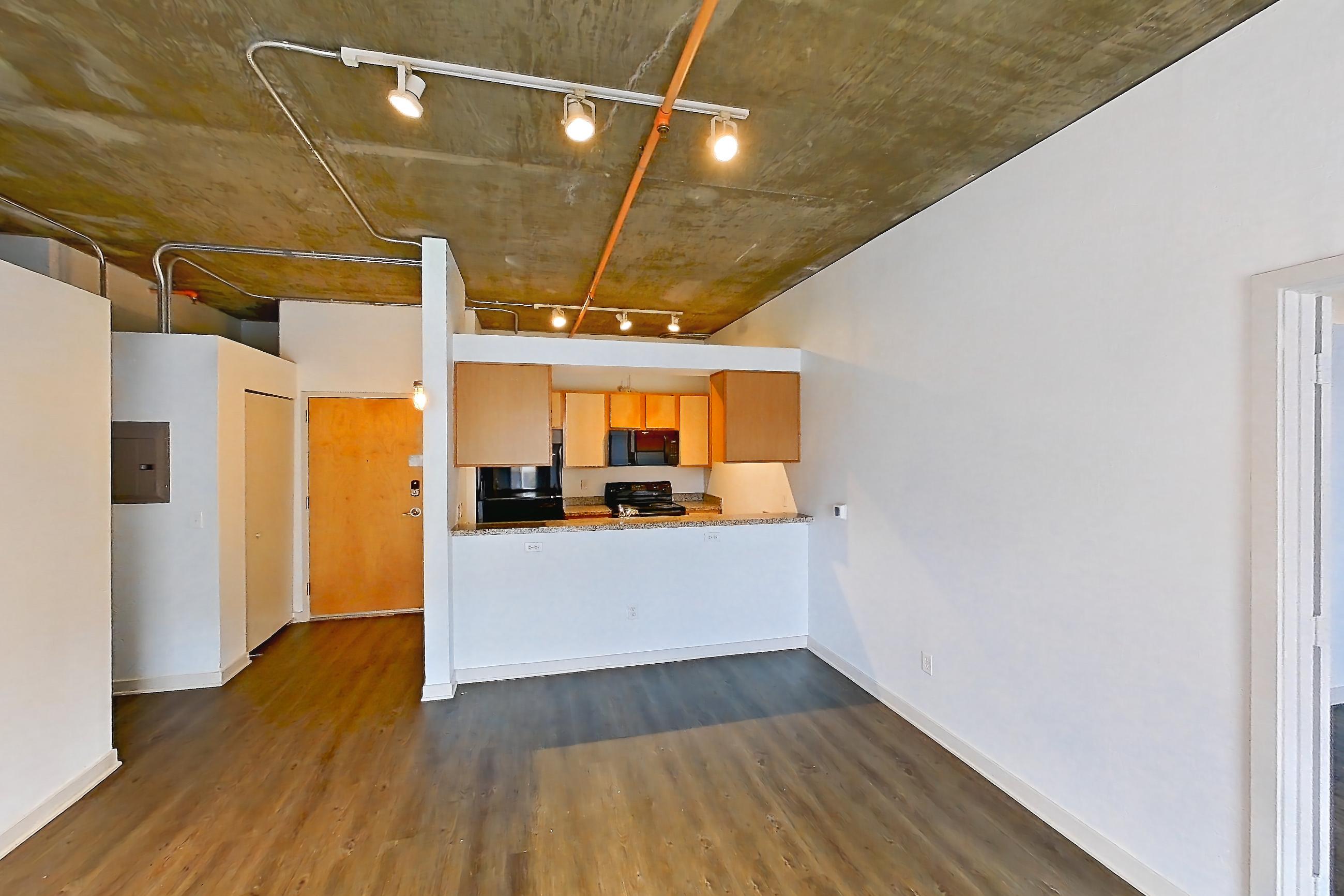 Living space in Apartment 1226 at Cortland on Blake, B4 floor plan