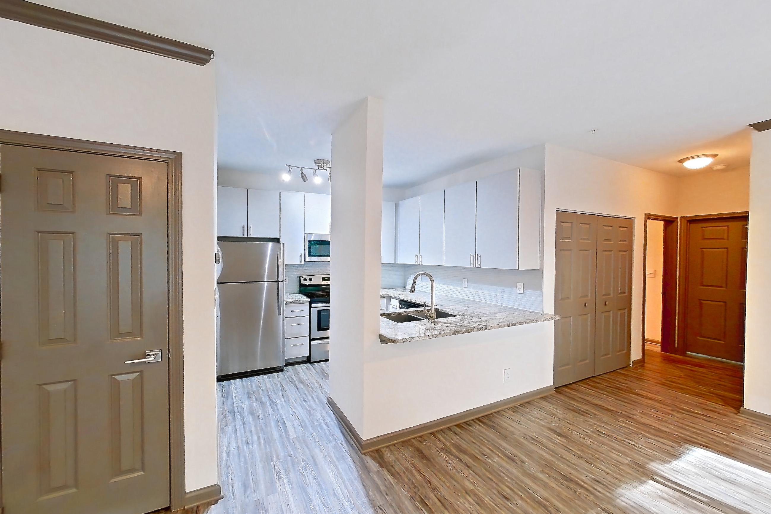 Living space, Apartment 1525 at Cortland Seventy Seven