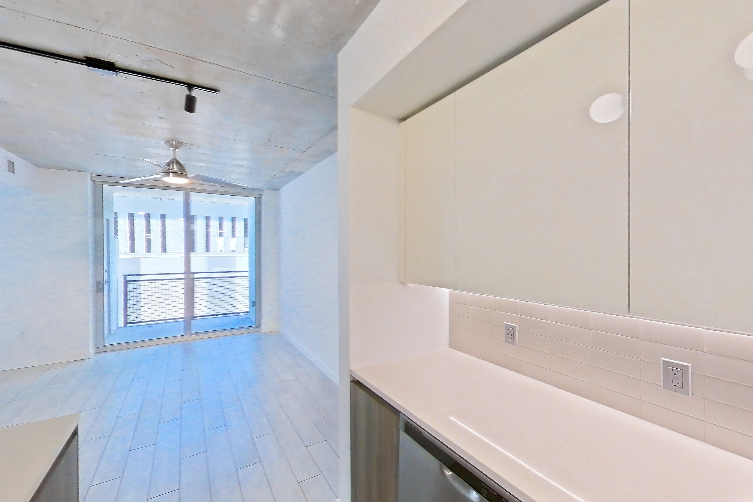 Kitchen in Apartment 0907 at Cortland Midtown Miami, S2 - Belle Isle floor plan