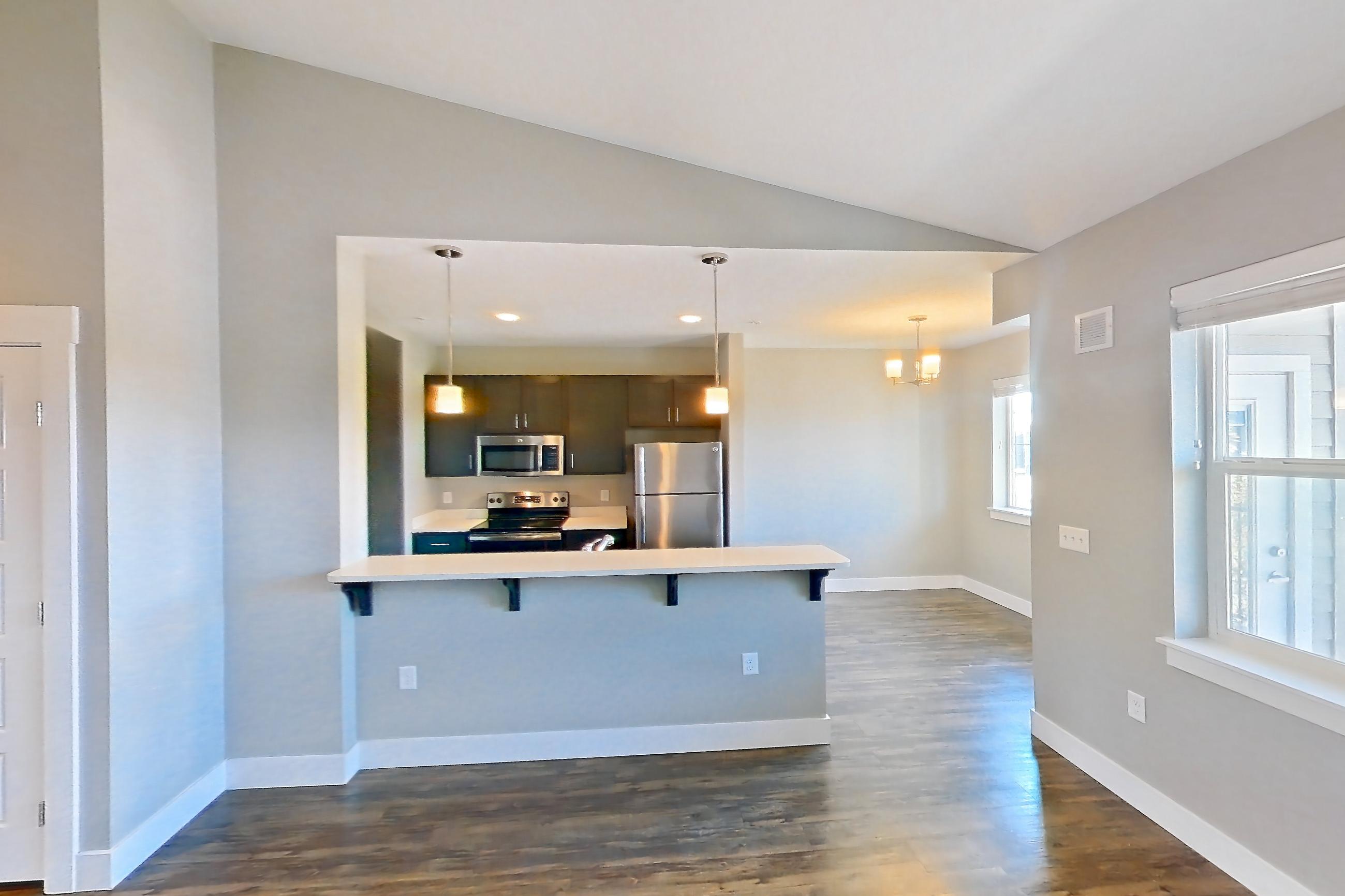 Living room in Apartment q303 at Cortland at Ten Mile, B2 - Cascade floor plan