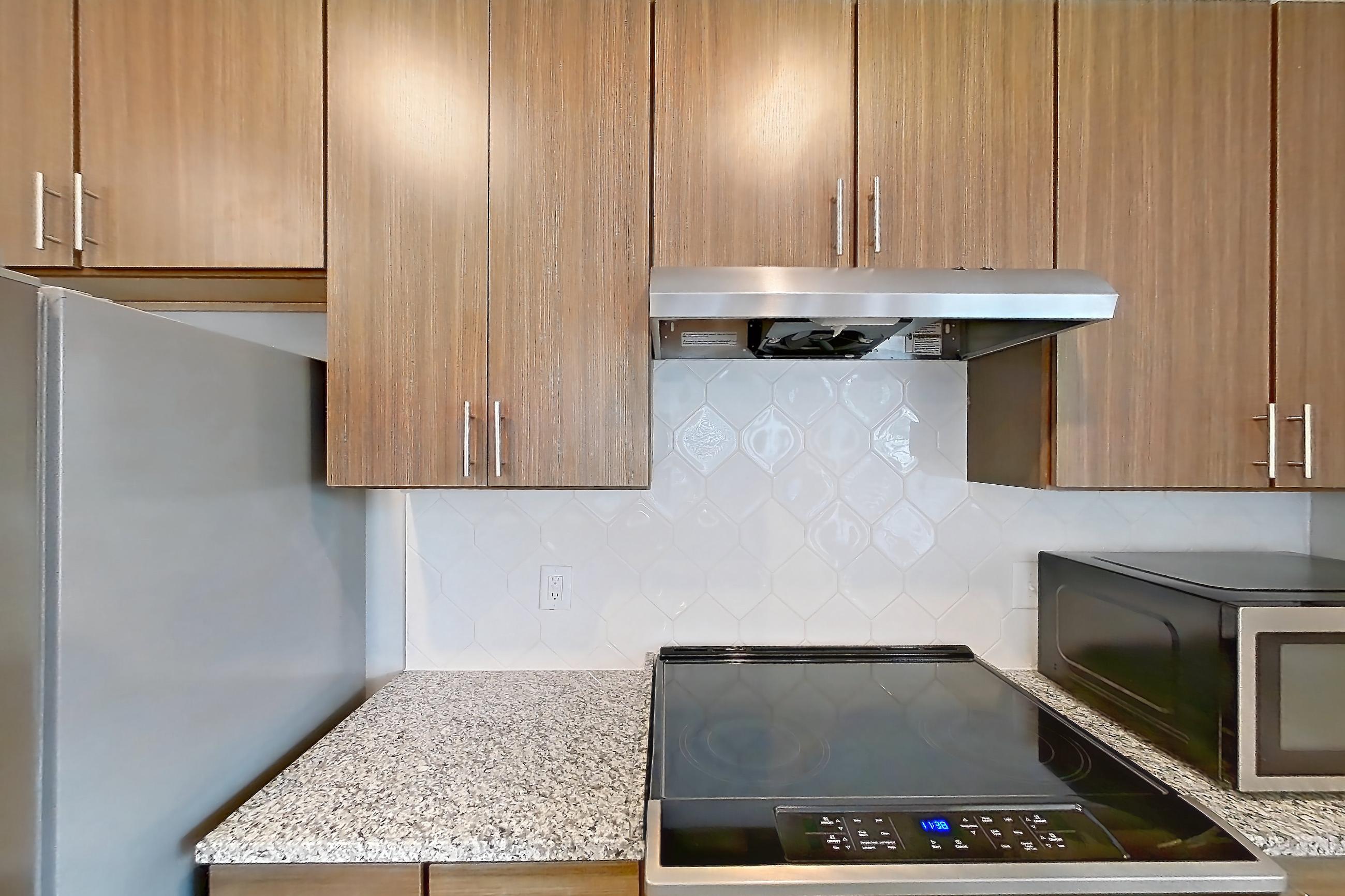 Kitchen in Apartment 3112 at Cortland Cary, A13 - Frank floor plan