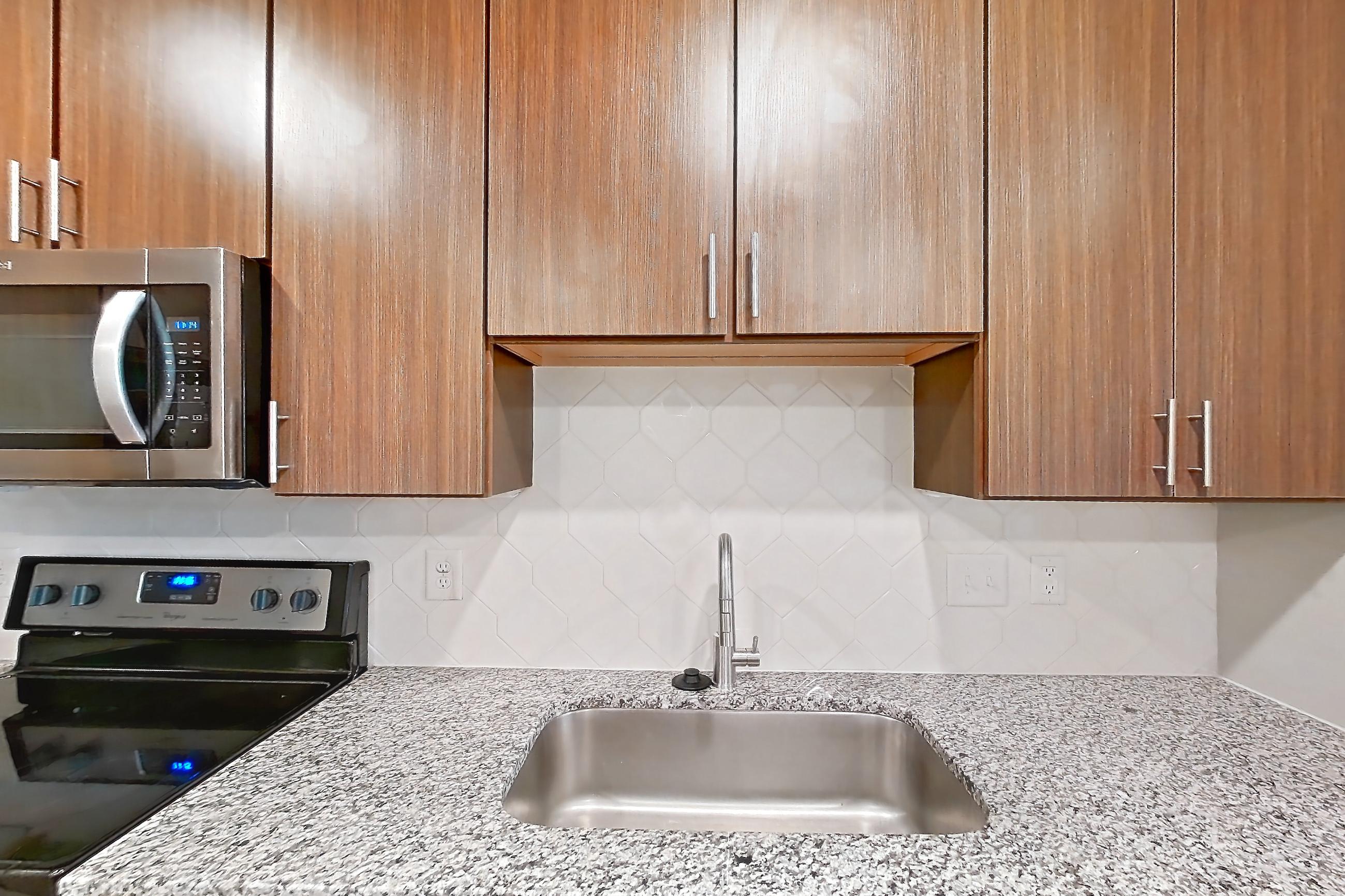 Kitchen in Apartment 3111 at Cortland Cary, B1 - Jackson floor plan